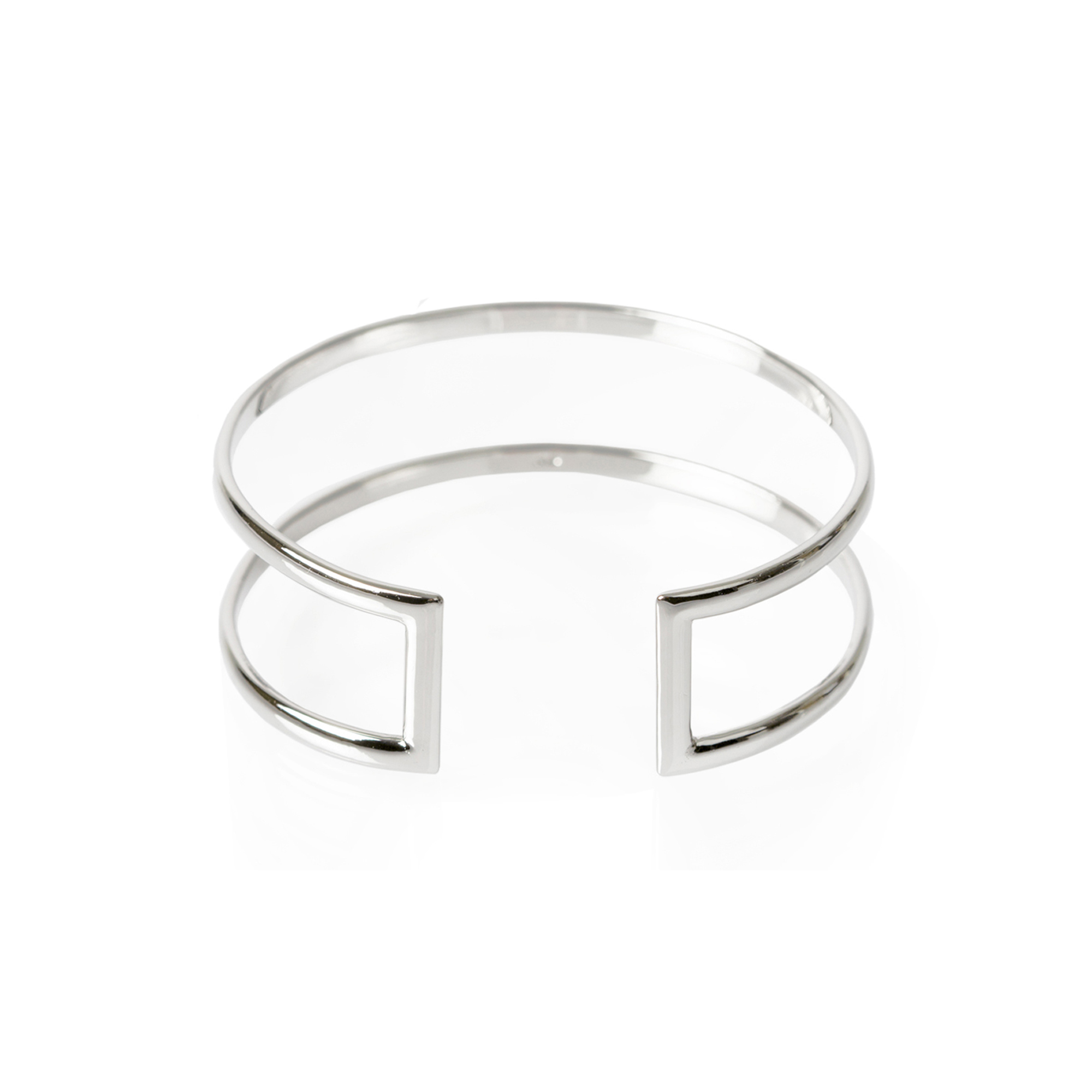 Designtorget Armband Cuff wire silver