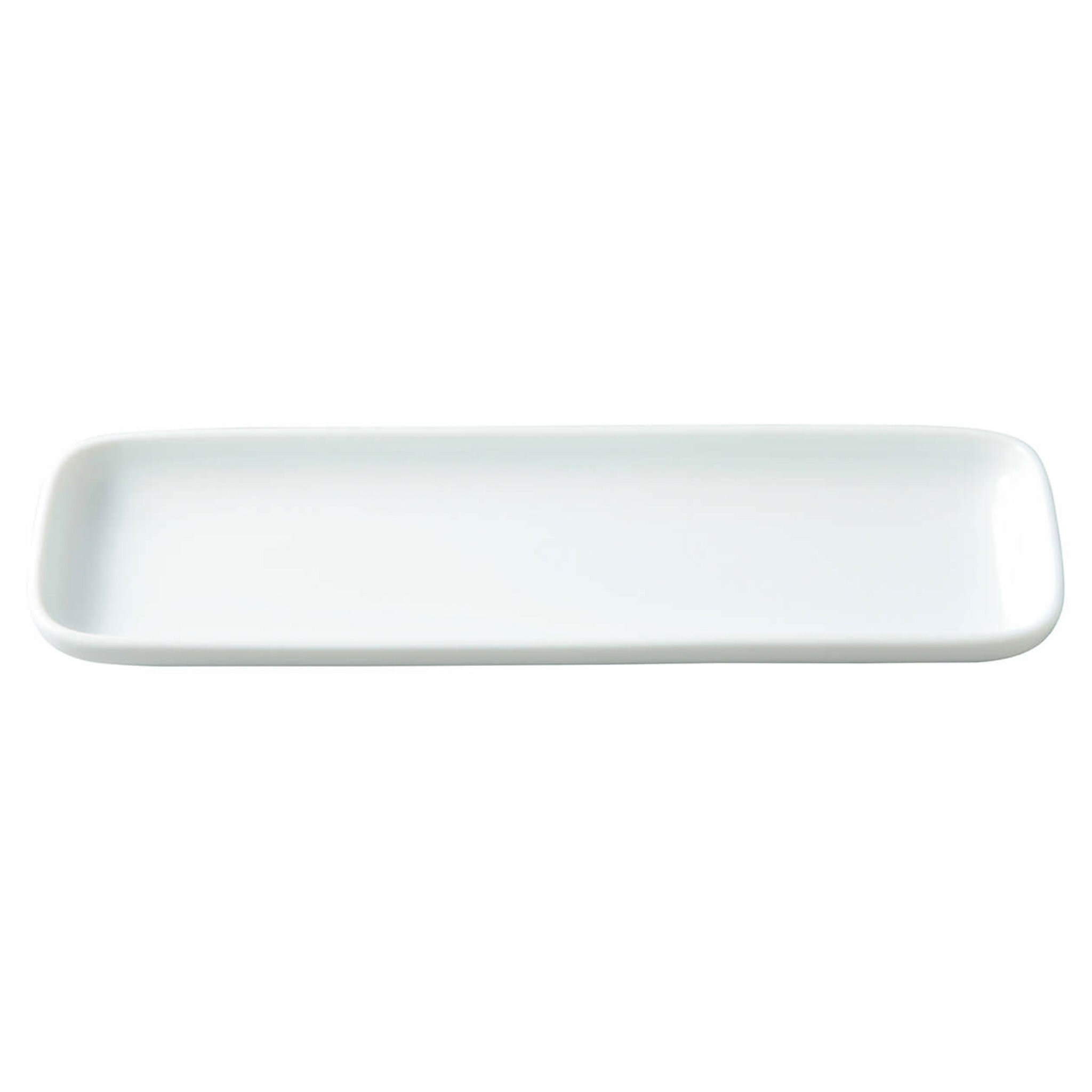 White Porcelain Long Square Dish Large, 22.4x6.7 cm