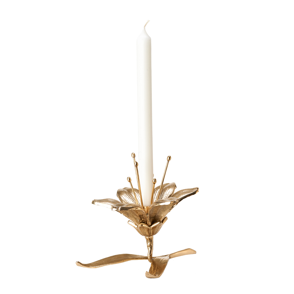 Pols Potten - Pols Potten Lily Ljusstake Mässing Mässing