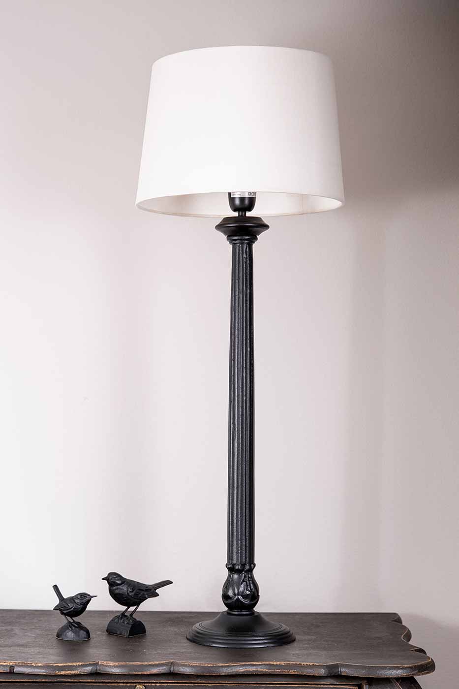 Lampfot Alm svart 75 cm