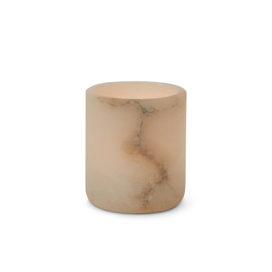 Ljushållare Alabaster 8x7cm Vit