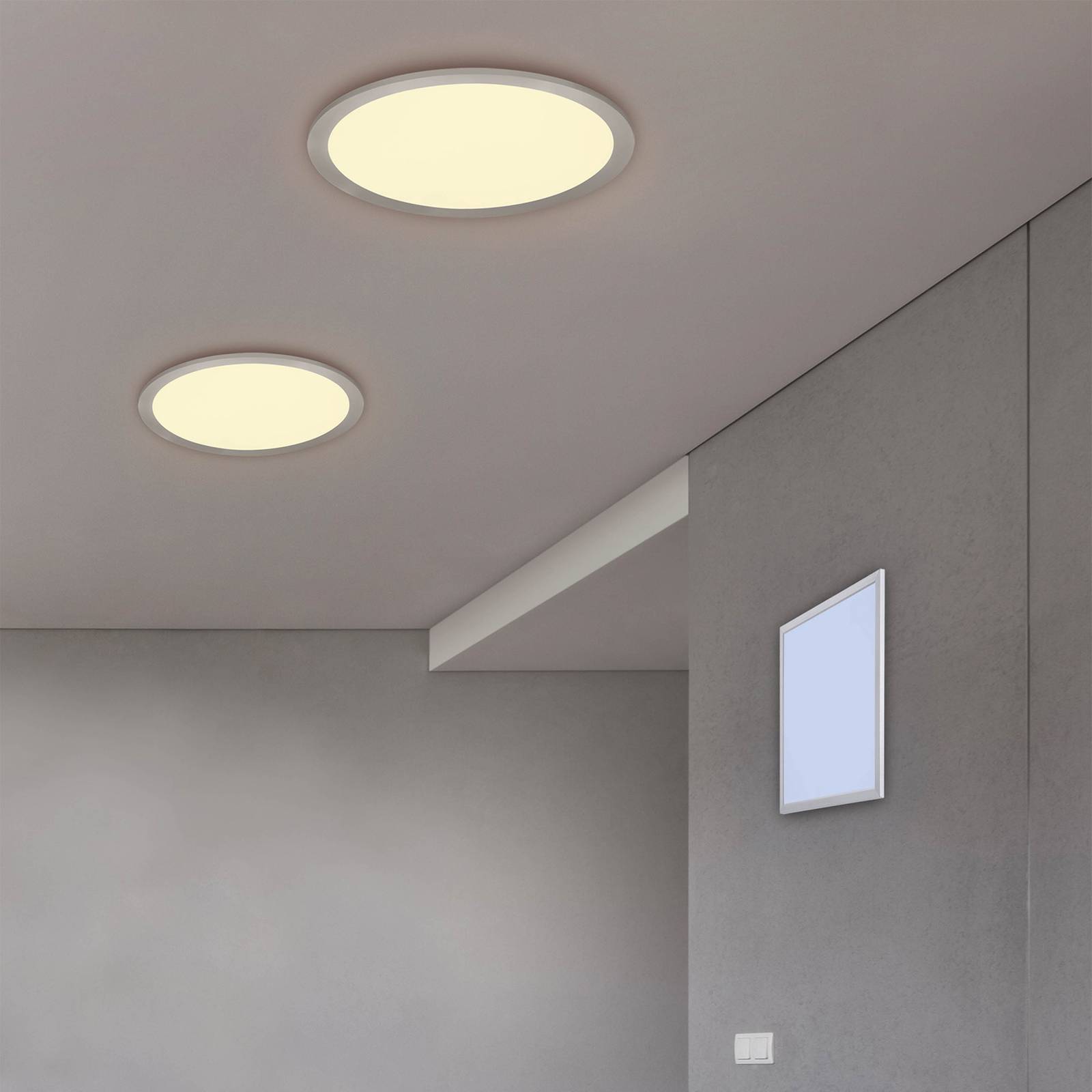 LED-taklampa Alima, CCT, WiZ, Ø 30 cm