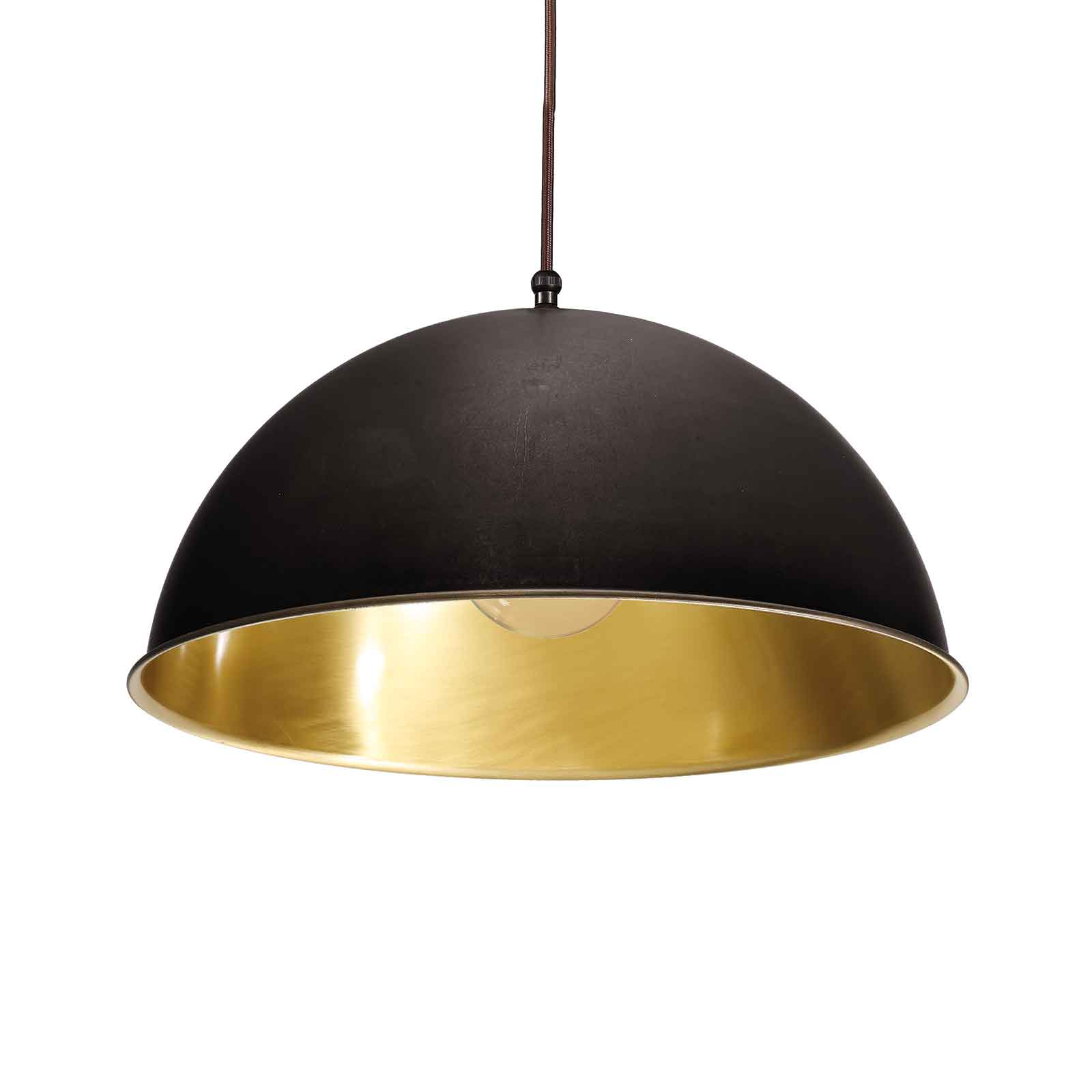Hänglampa Circle guld/bronserad mässing, Ø 30 cm
