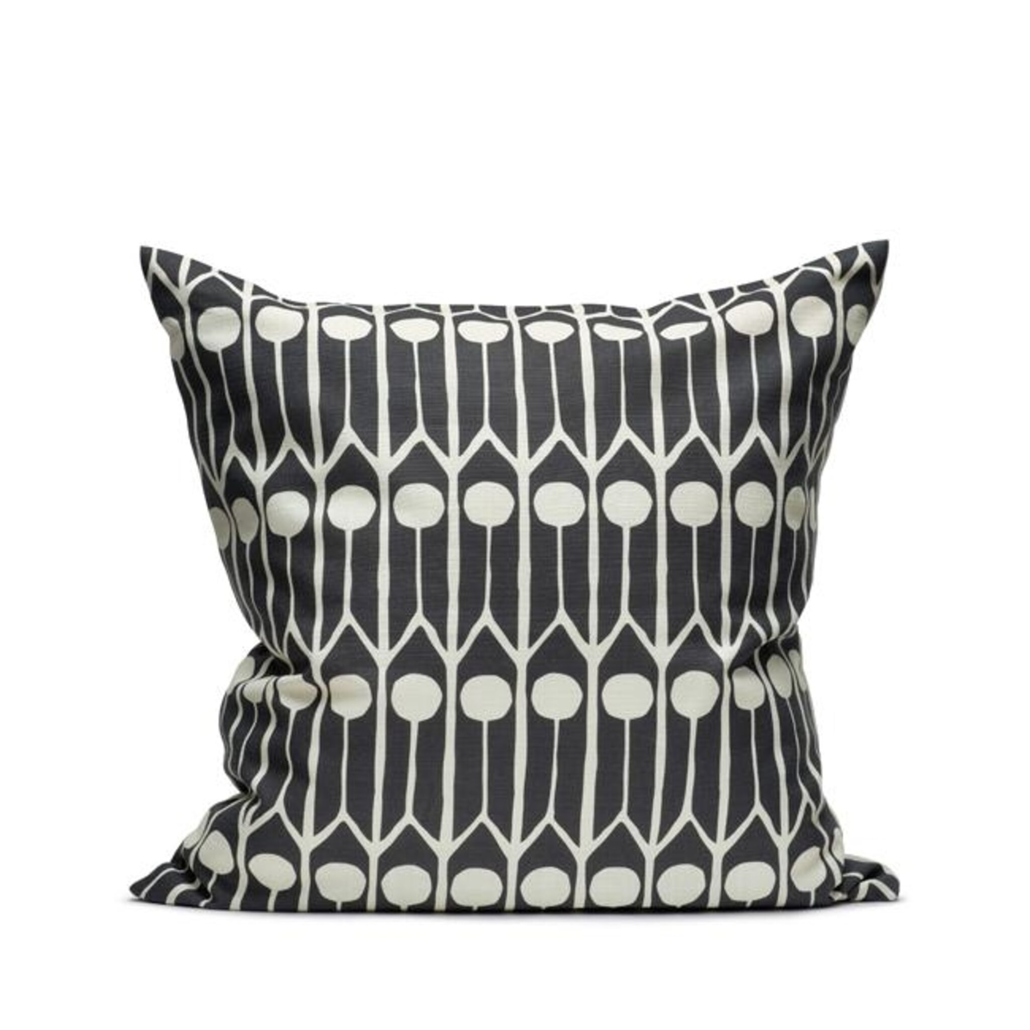 Kuddfodral Feathers 50x50cm Svart/vit, 50x50 cm