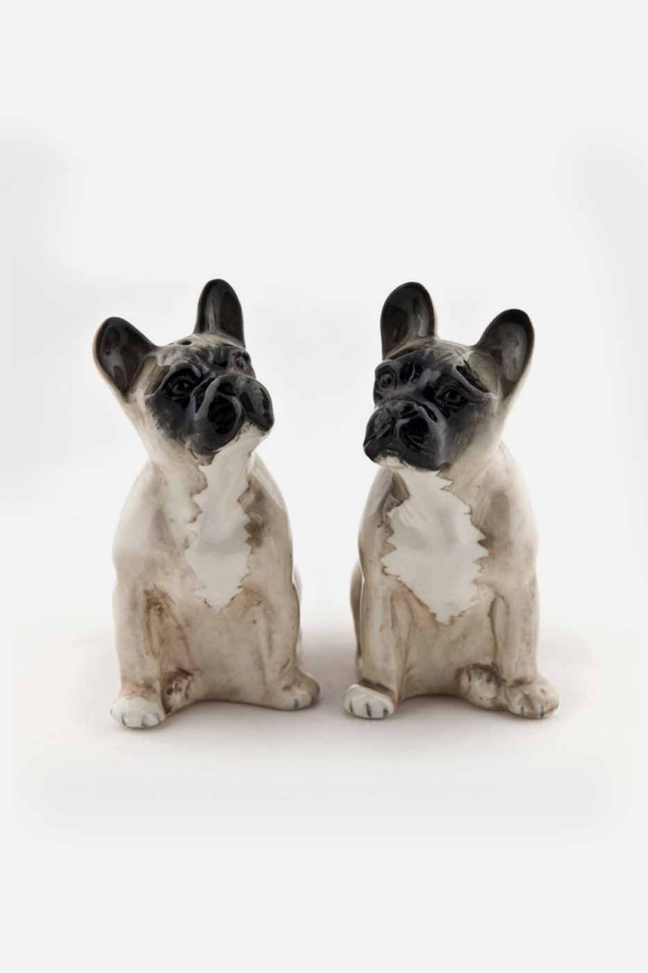 Salt och pepparkar French bulldog brun