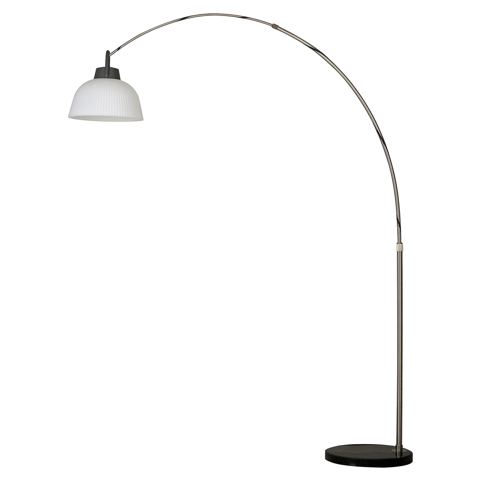 Terrasslampa Kinké halvsfärisk nickel, matt