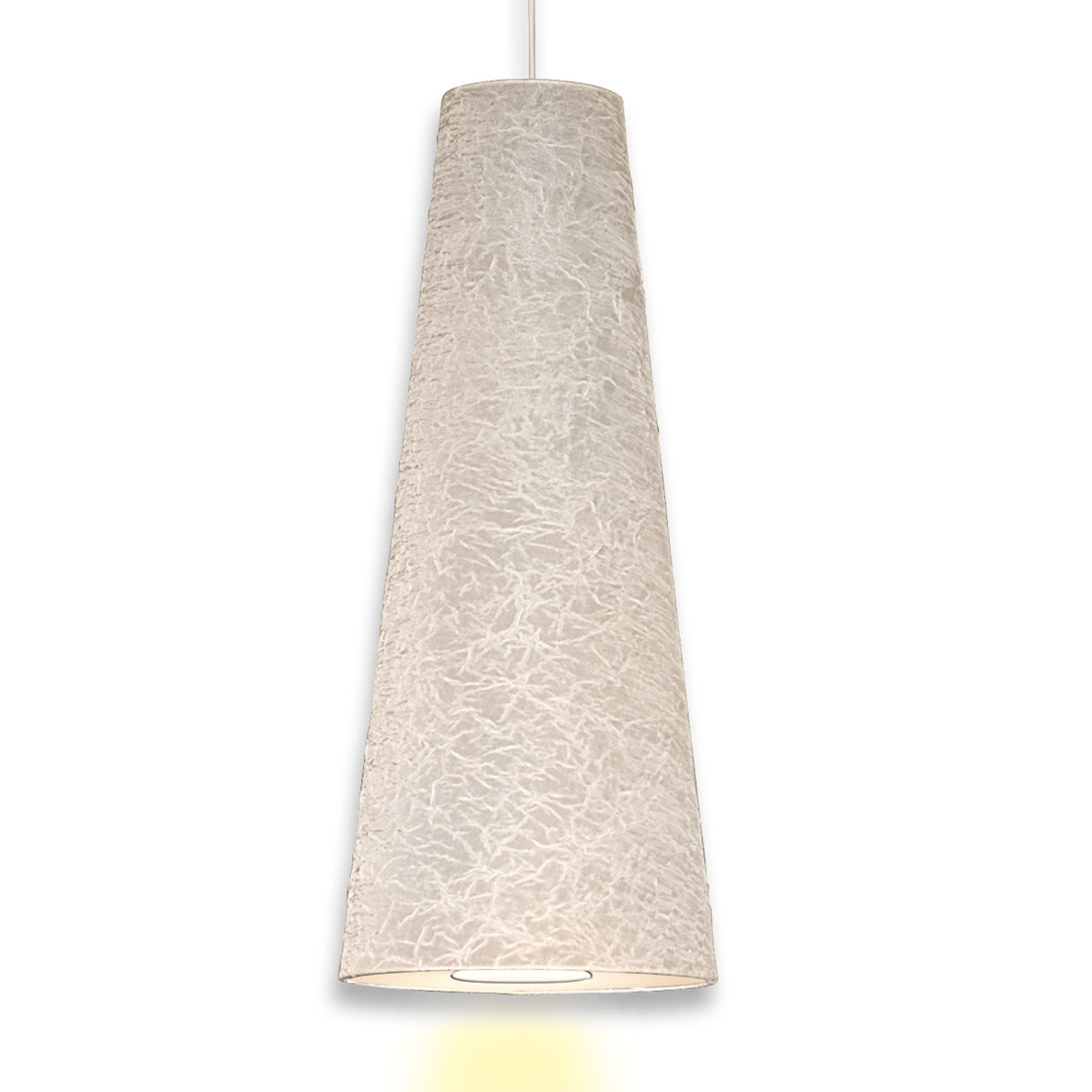 Regina - konisk hänglykta, 40 cm vit
