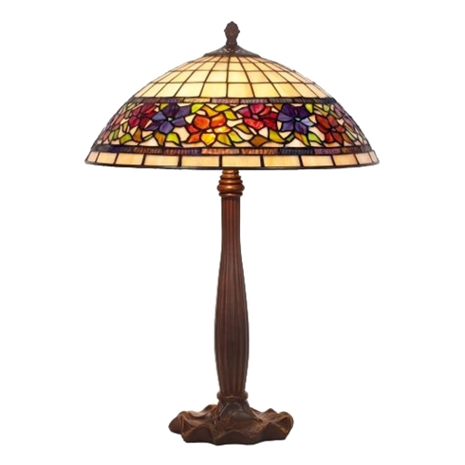 Exklusiv bordslampa FLORA i tiffanystil