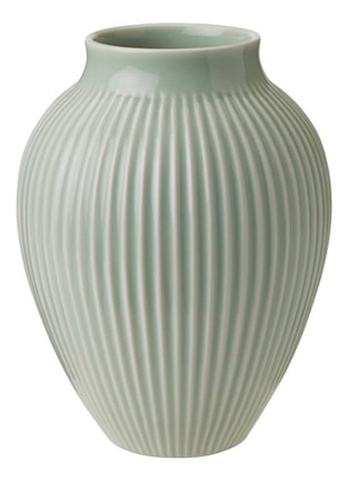 Vas räfflor mintgrön 12,5 cm