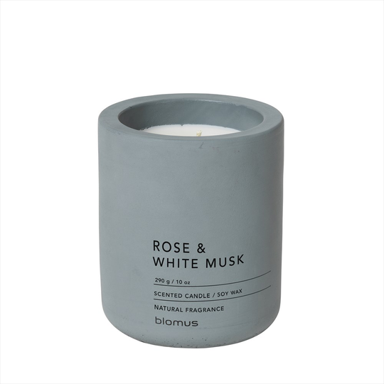 FRAGA Doftljus, Large, Rose & White Musk, Flint Stone