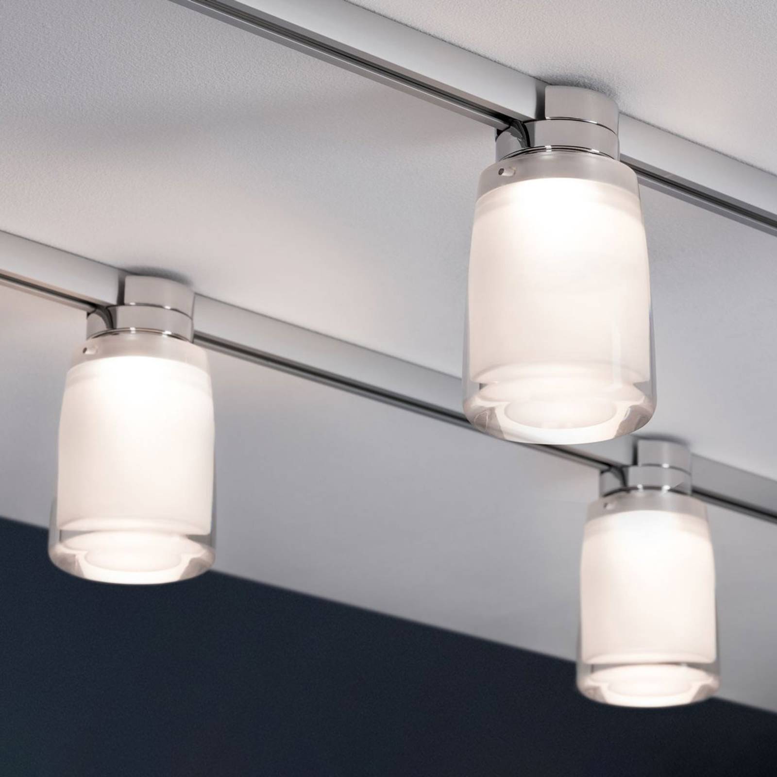 Paulmann URail Safira LED-spotlight med akrylskärm