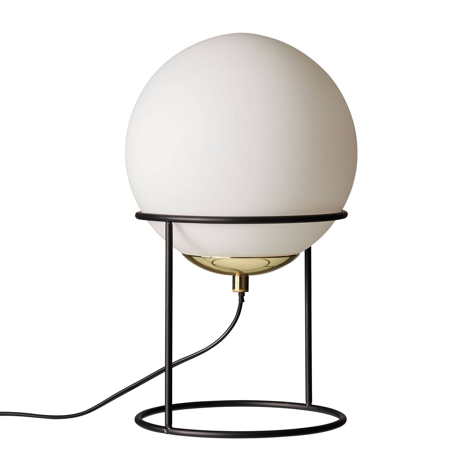 Dyberg Larsen Moon bordslampa med glaskula opal