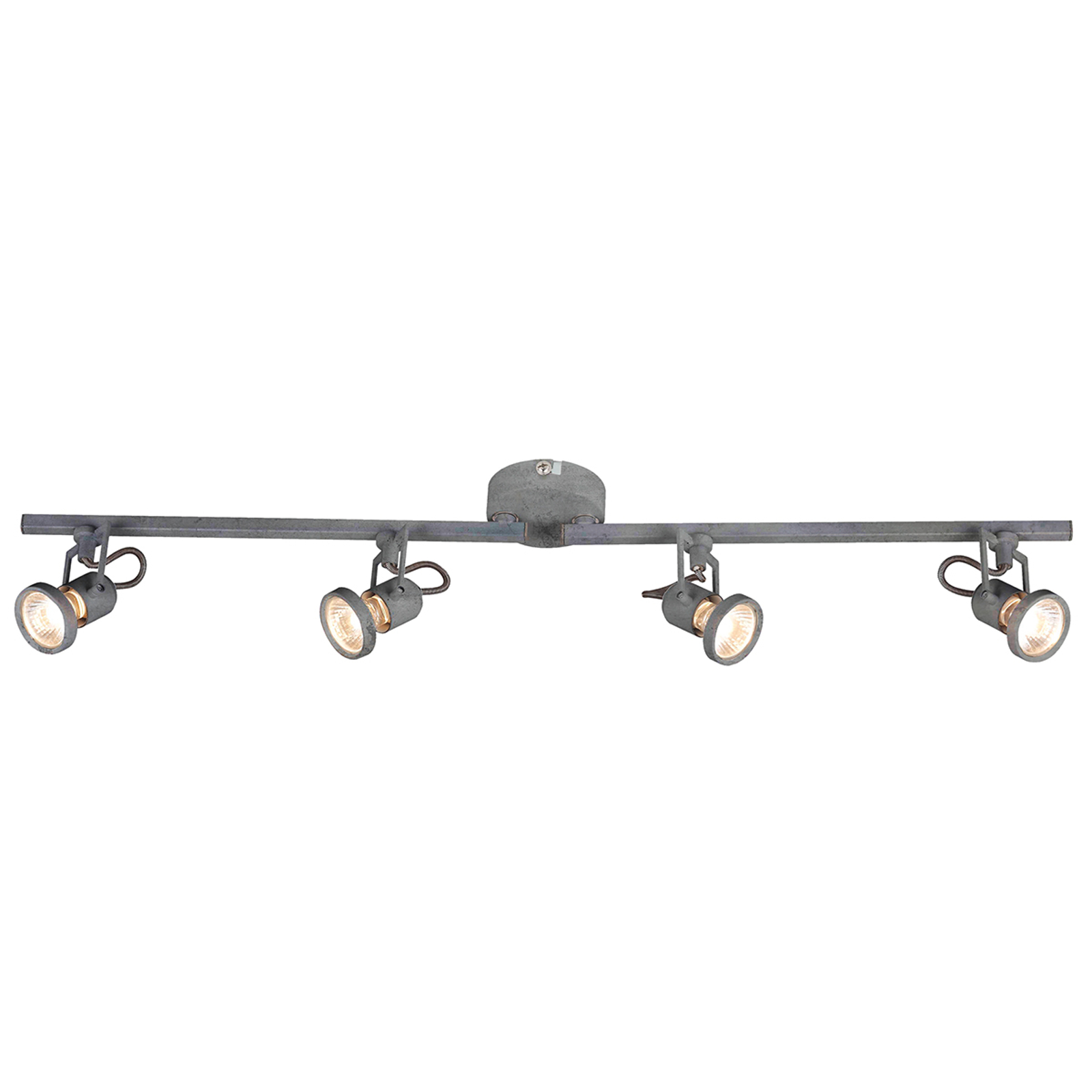 LED-taklampa Concreto, justerbar, 4 lampor