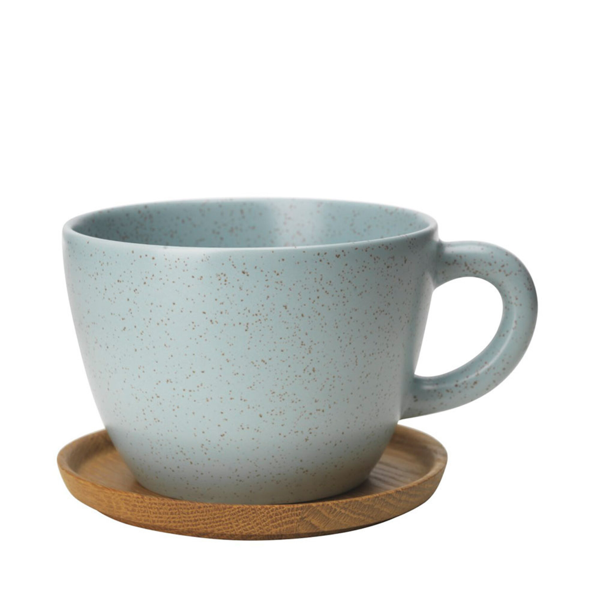 Temugg med träfat, Höganäs Keramik, 50 cl