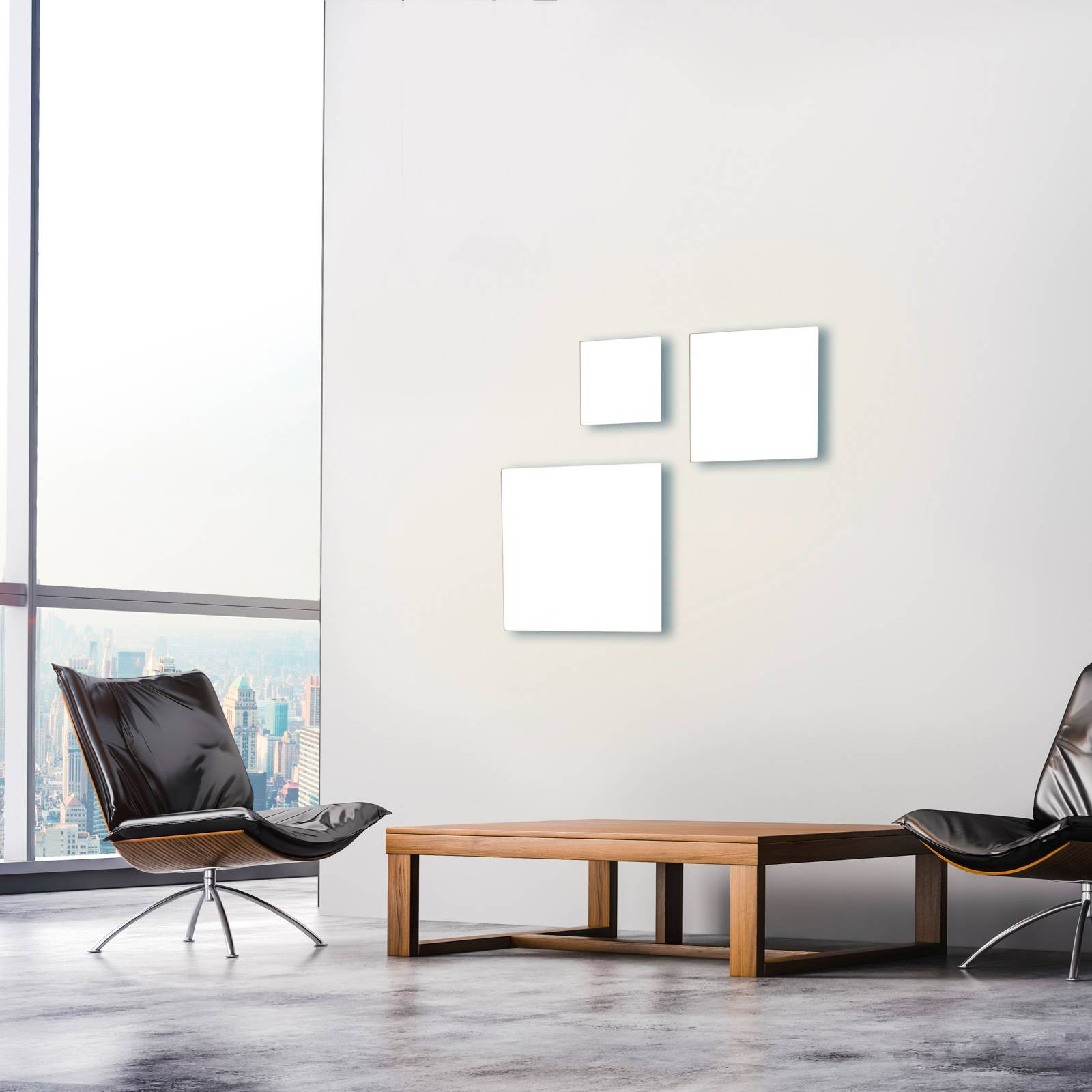 LED-taklampa Canvas justerbar vitfärg, 45 cm