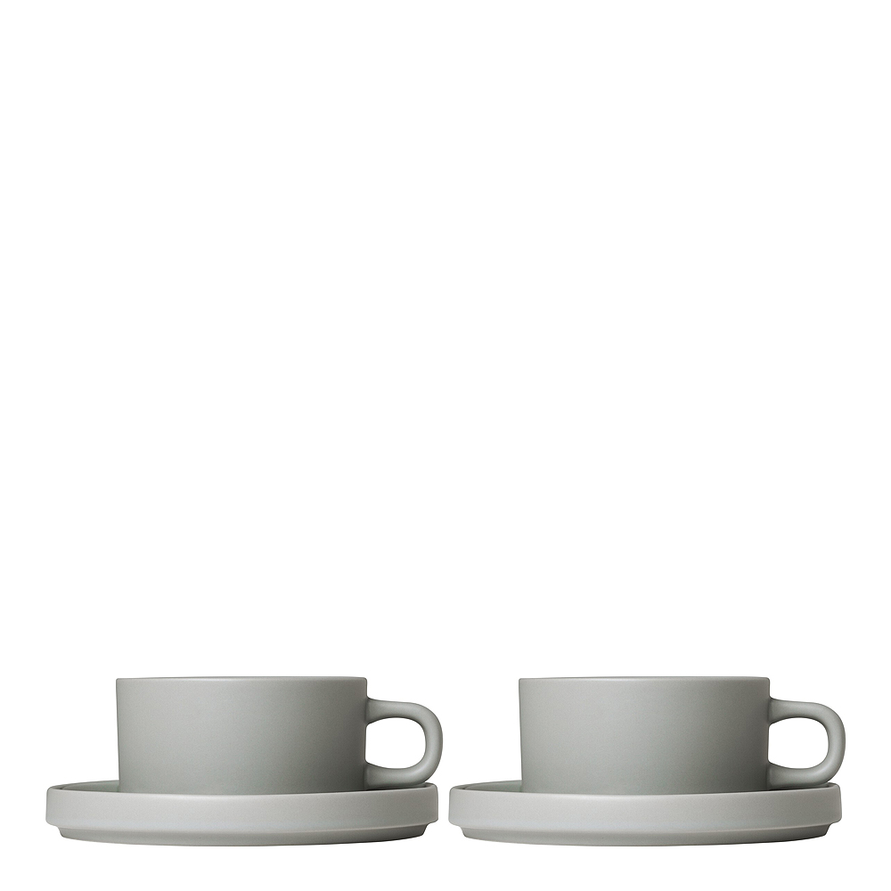 Blomus - Pilar Temugg med fat 2-pack Mirage Grey
