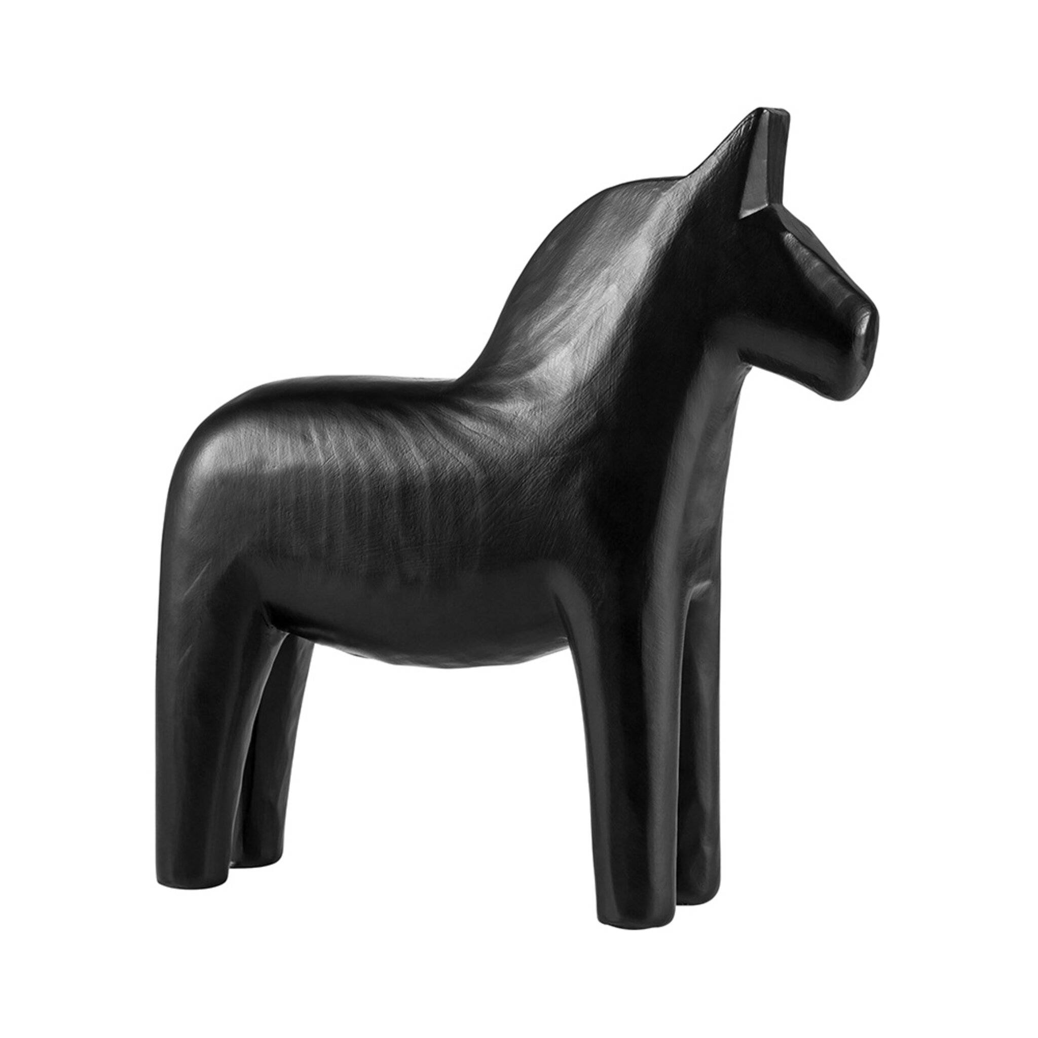 Dalahäst, 17 cm, svart