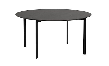 Spencer soffbord Ø90 svart ek/svart metall