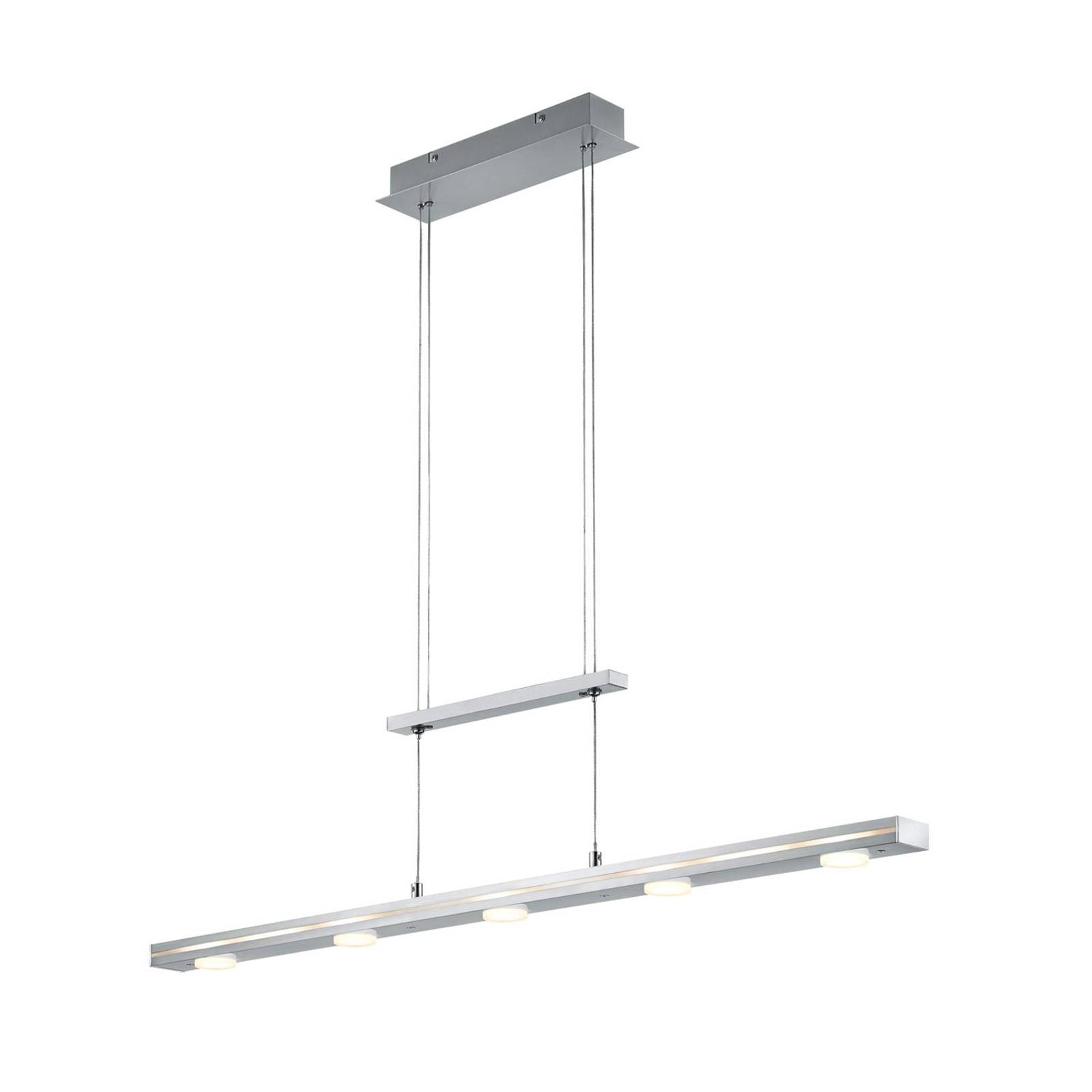 Lindby Naiara LED-hänglampa, nickel