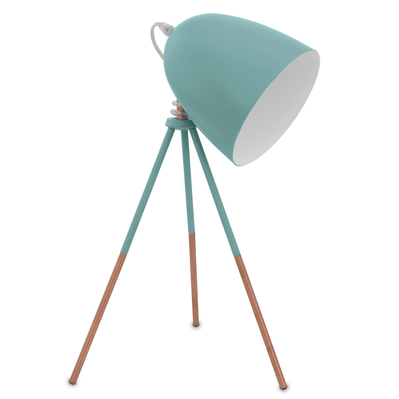 Retro-bordslampa Dundee i mintgrönt