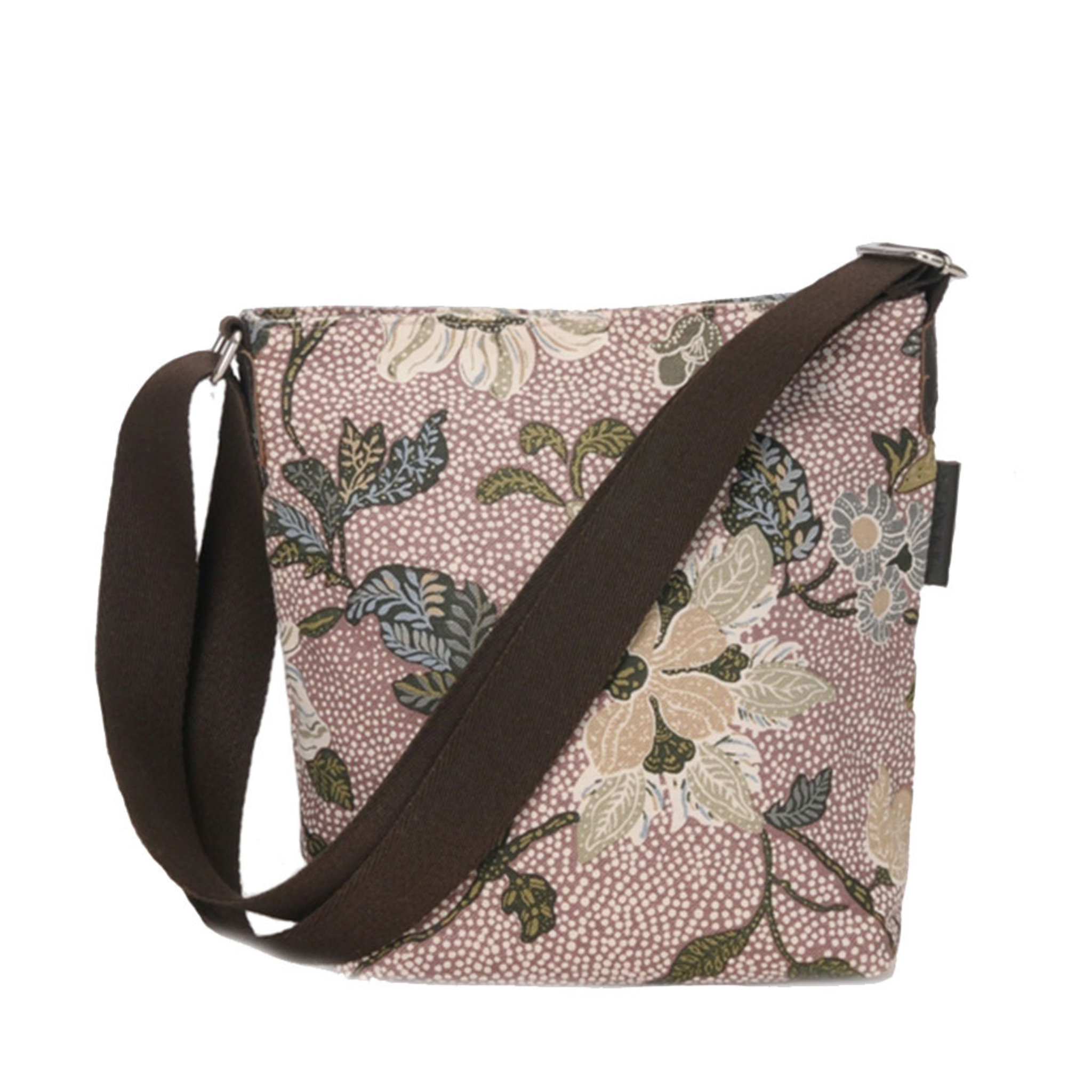 Small Shoulderbag Dusty Pink Flower Linen