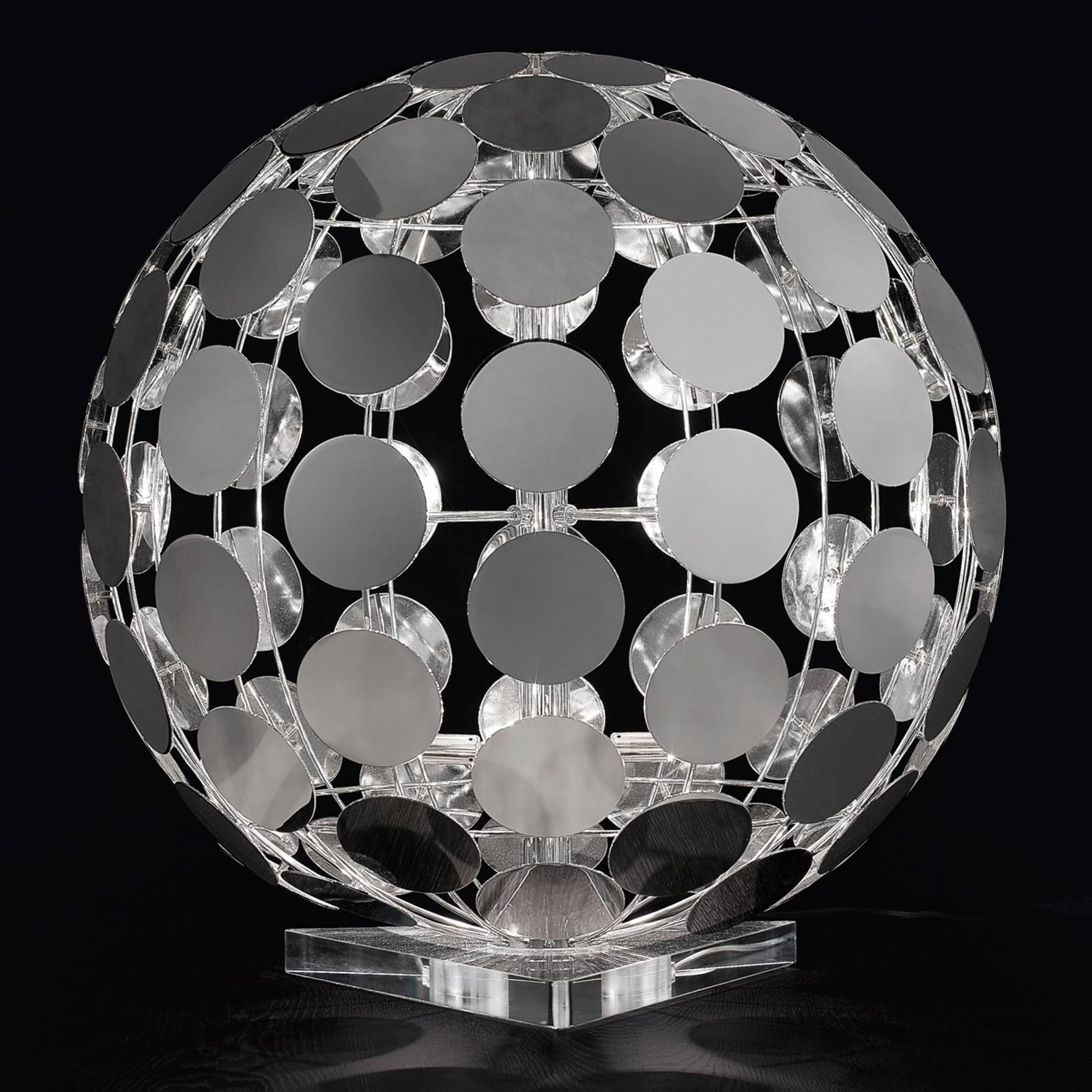 Bordslampa Sfera, 60 cm, med svart fot