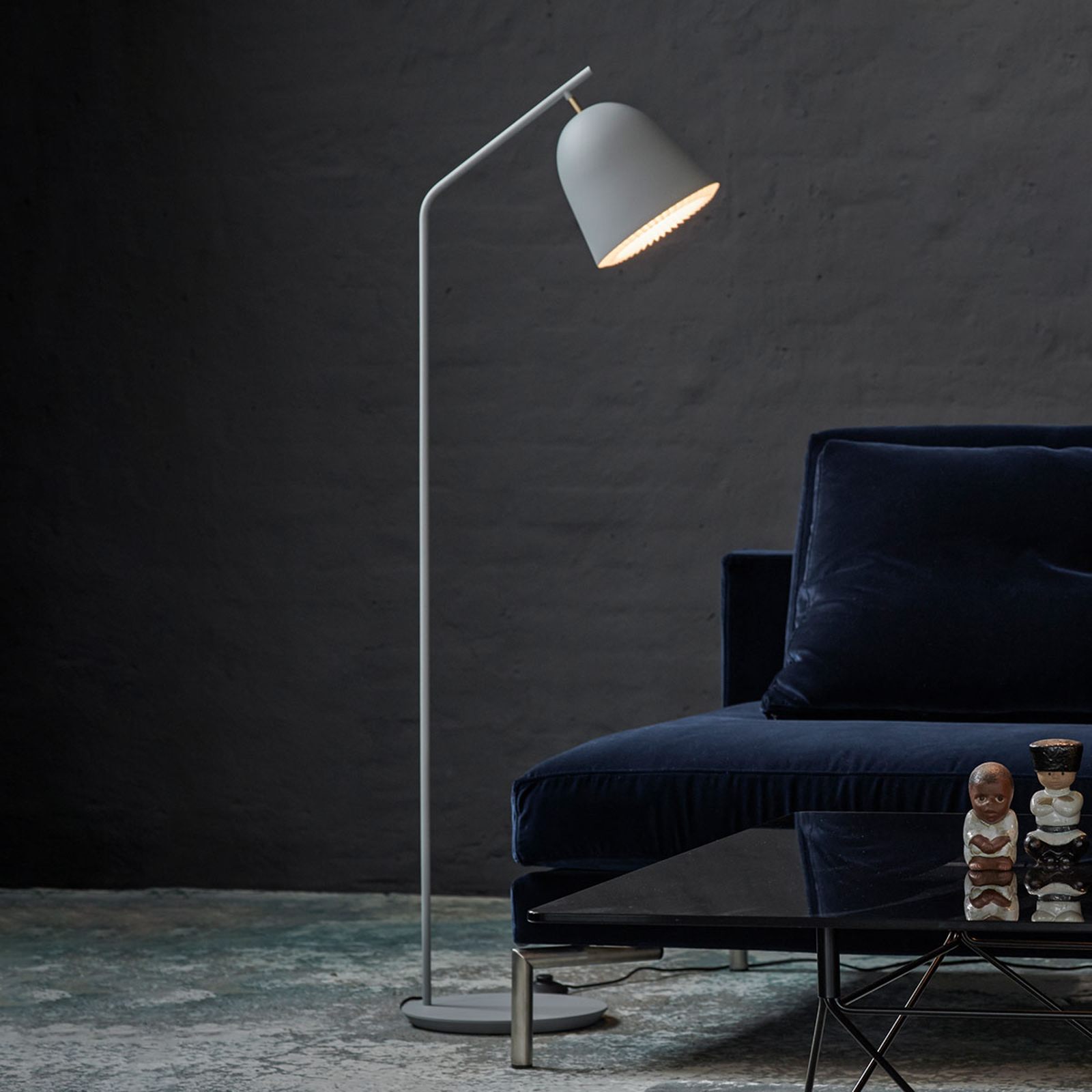 LE KLINT Caché - designergolvlampa, grå