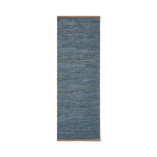 Matta Återvunnen Bomull 70x200cm Blå
