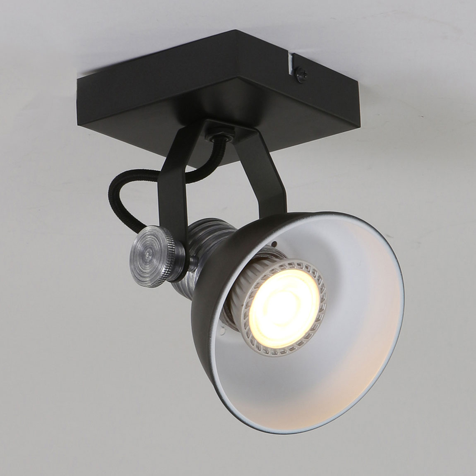 LED-spotlight Brooklyn 1 lampa svart