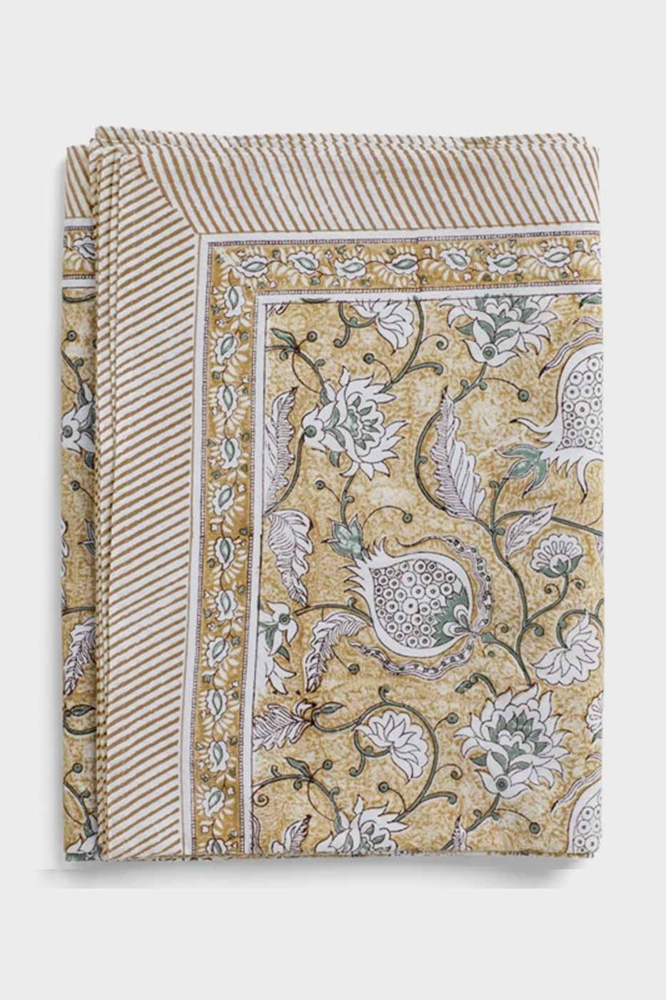 Duk Pomegranate 150x230 Ochre bomull