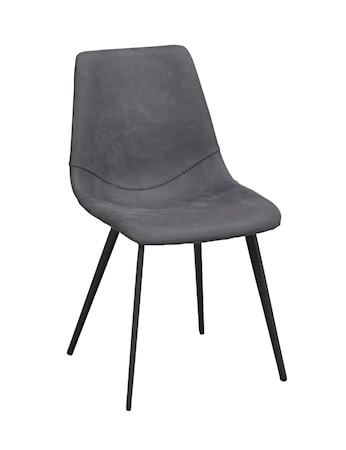 Raymore Stol Antracit Microfibertyg/svarta Metallben