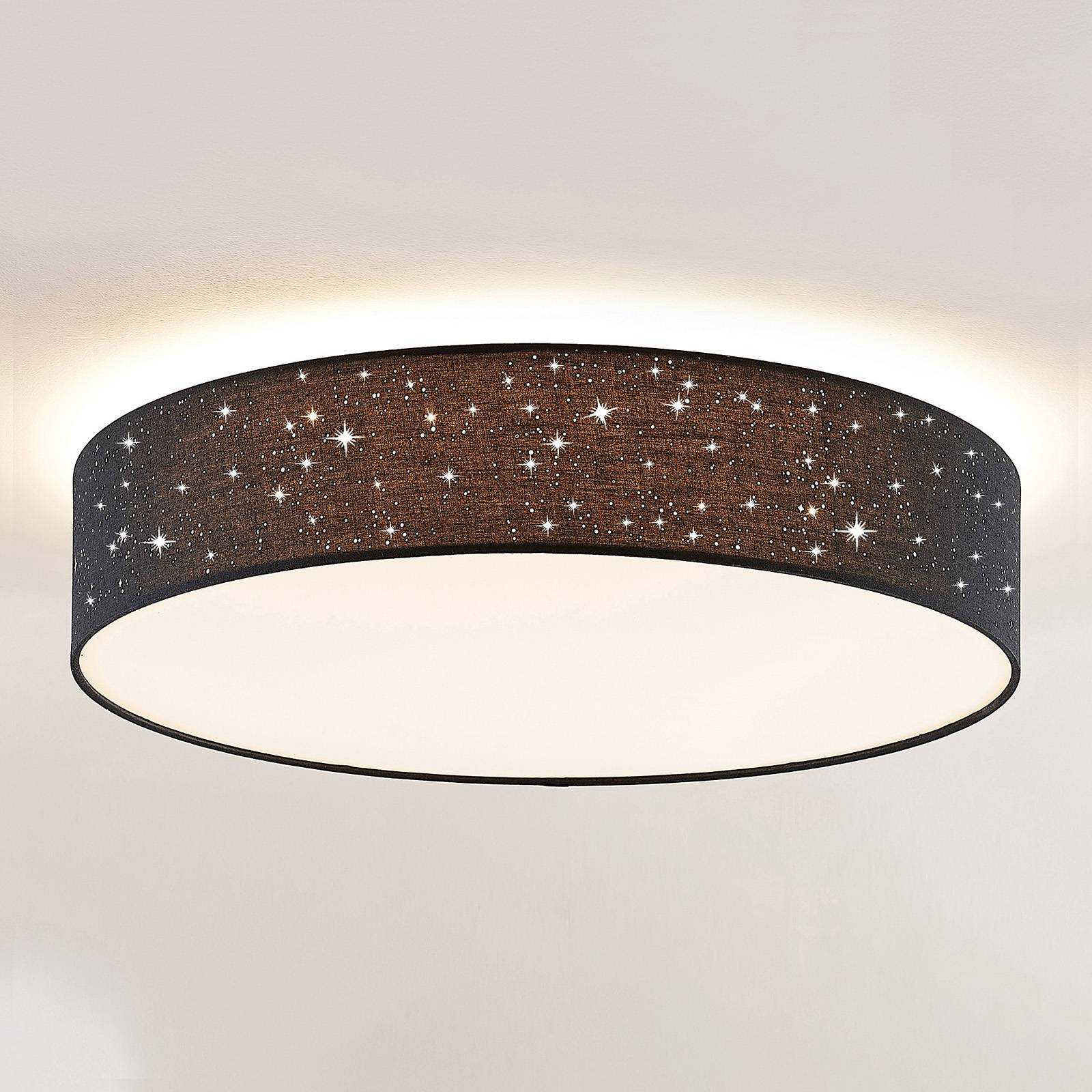 Lindby Ellamina LED-taklampa, 60 cm, svart