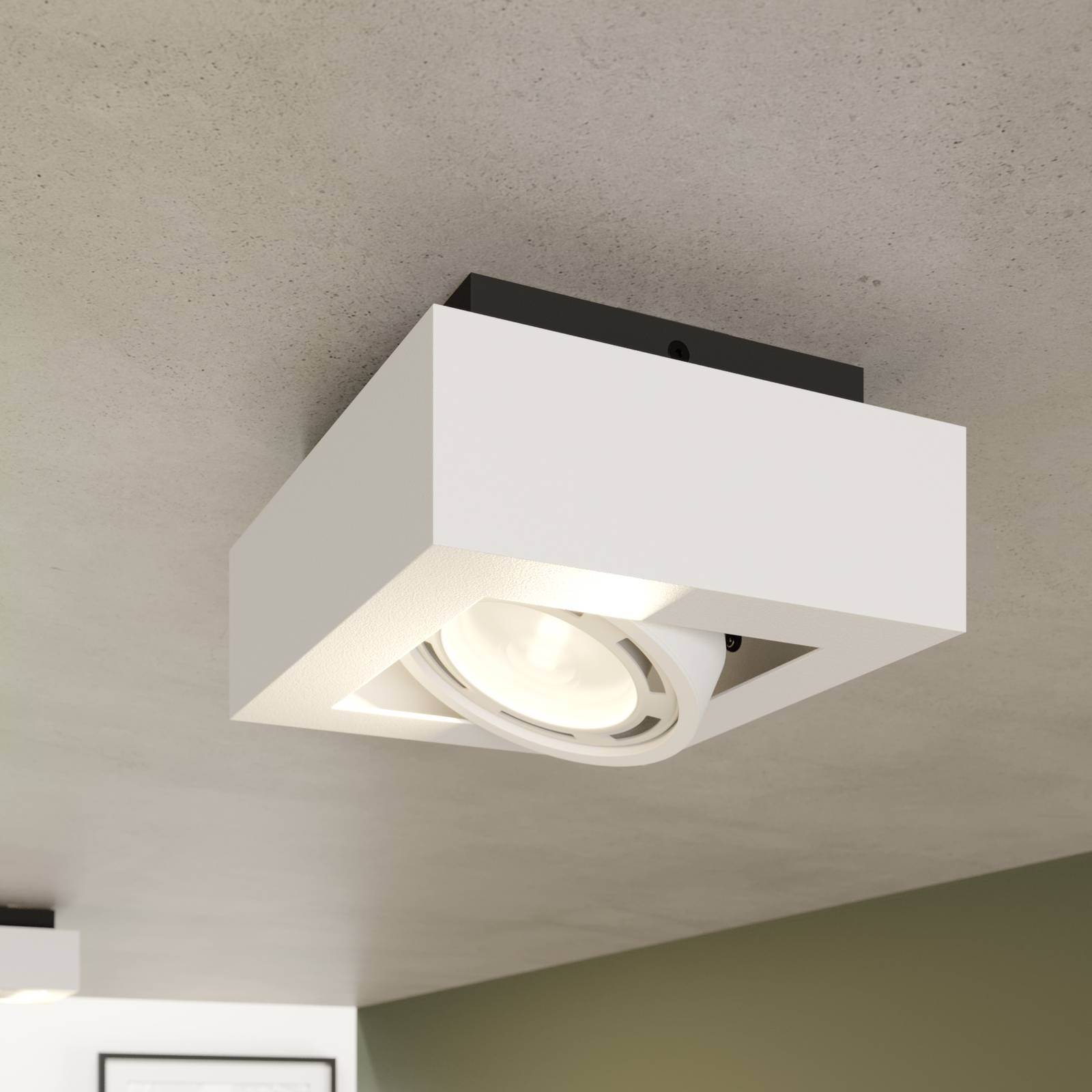 LED-takspotlight Ronka, GU10, 1 lampa, vit