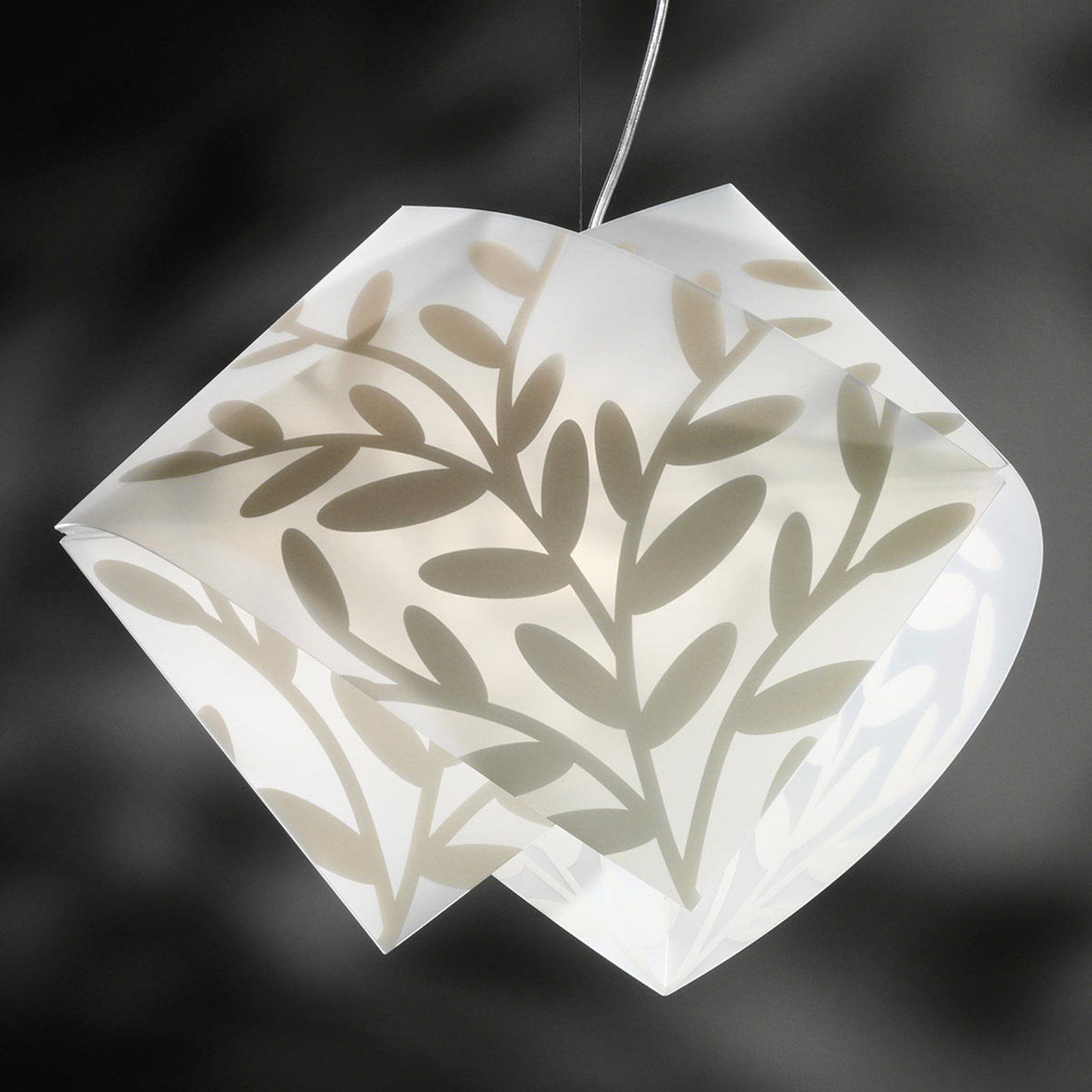 Tilltalande taklampa GEMMY DAFNE, vit