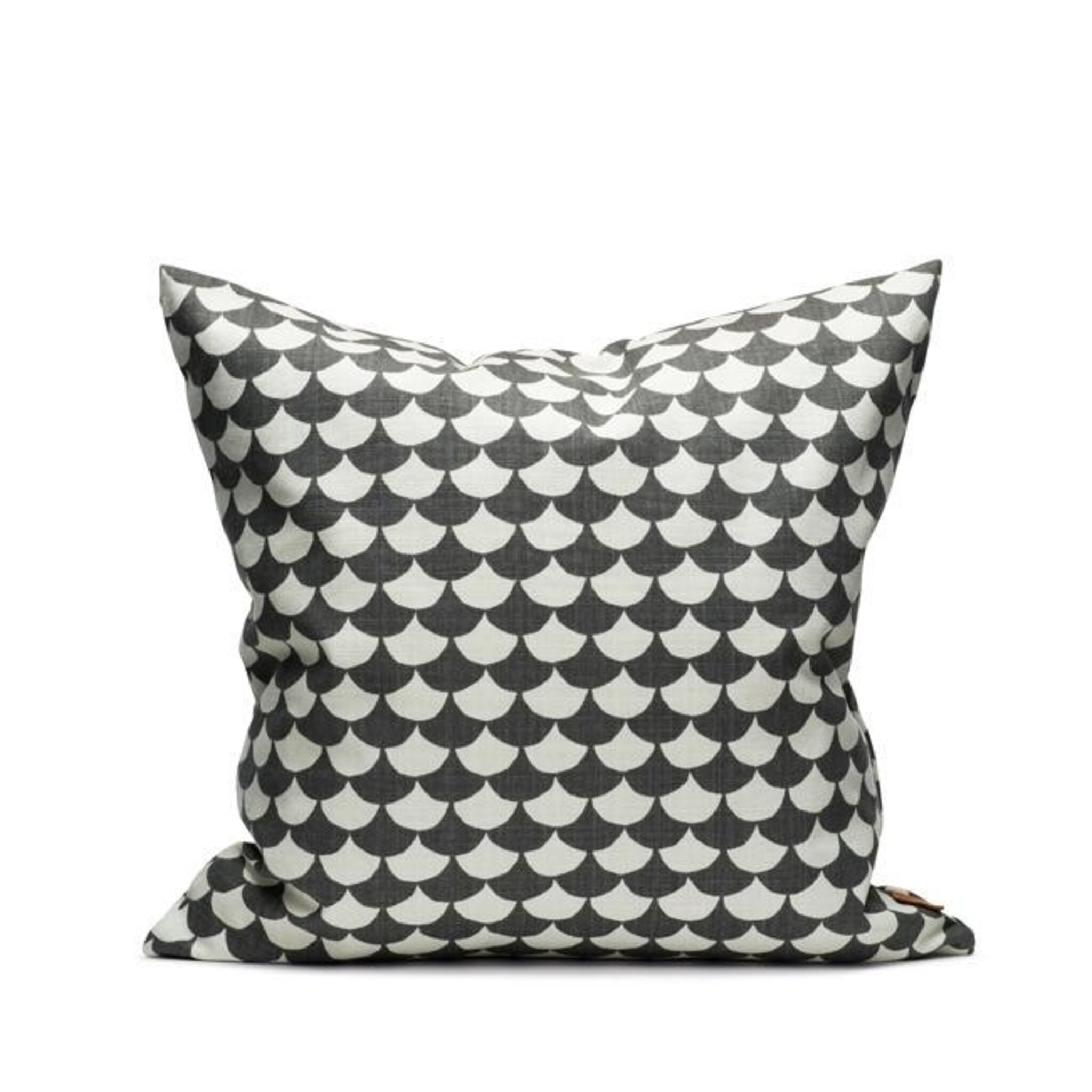 Kuddfodral 50 X 50 Cm Waves - Black/grey, 50x50 cm