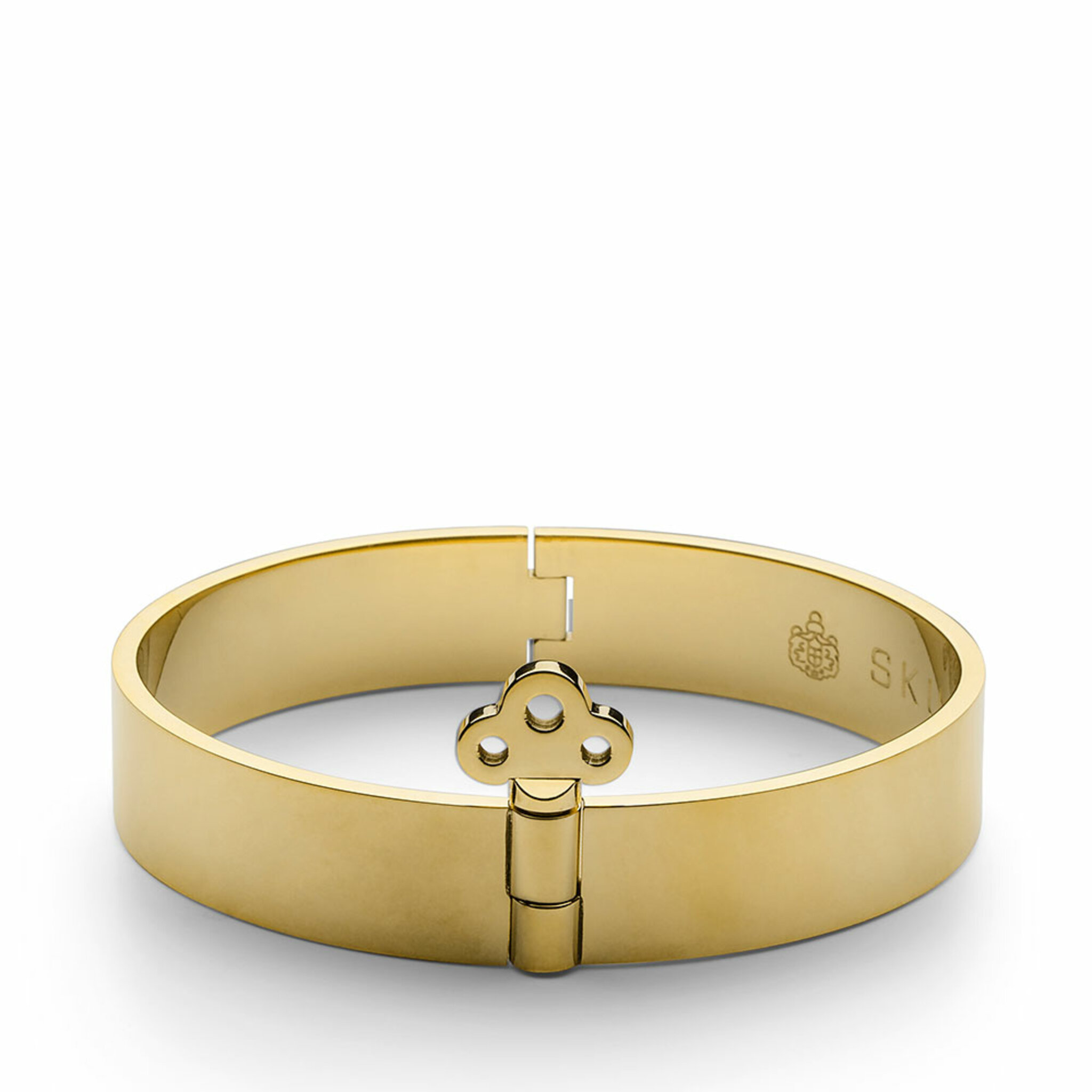 Key Lock Bangle, guld, MEDIUM