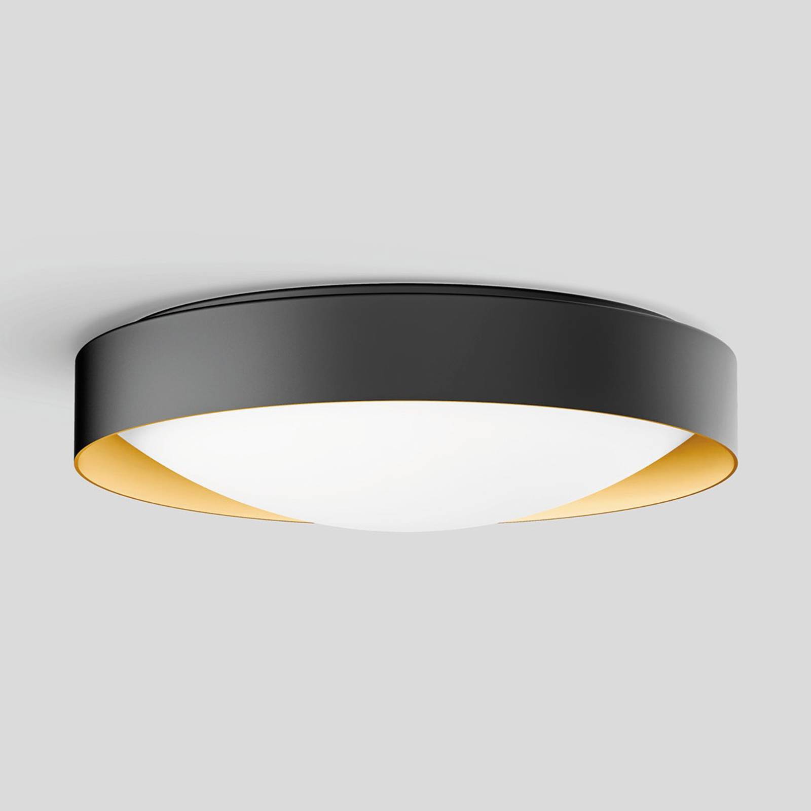 BEGA Studio Line taklampa Ø36 cm svart/mässing