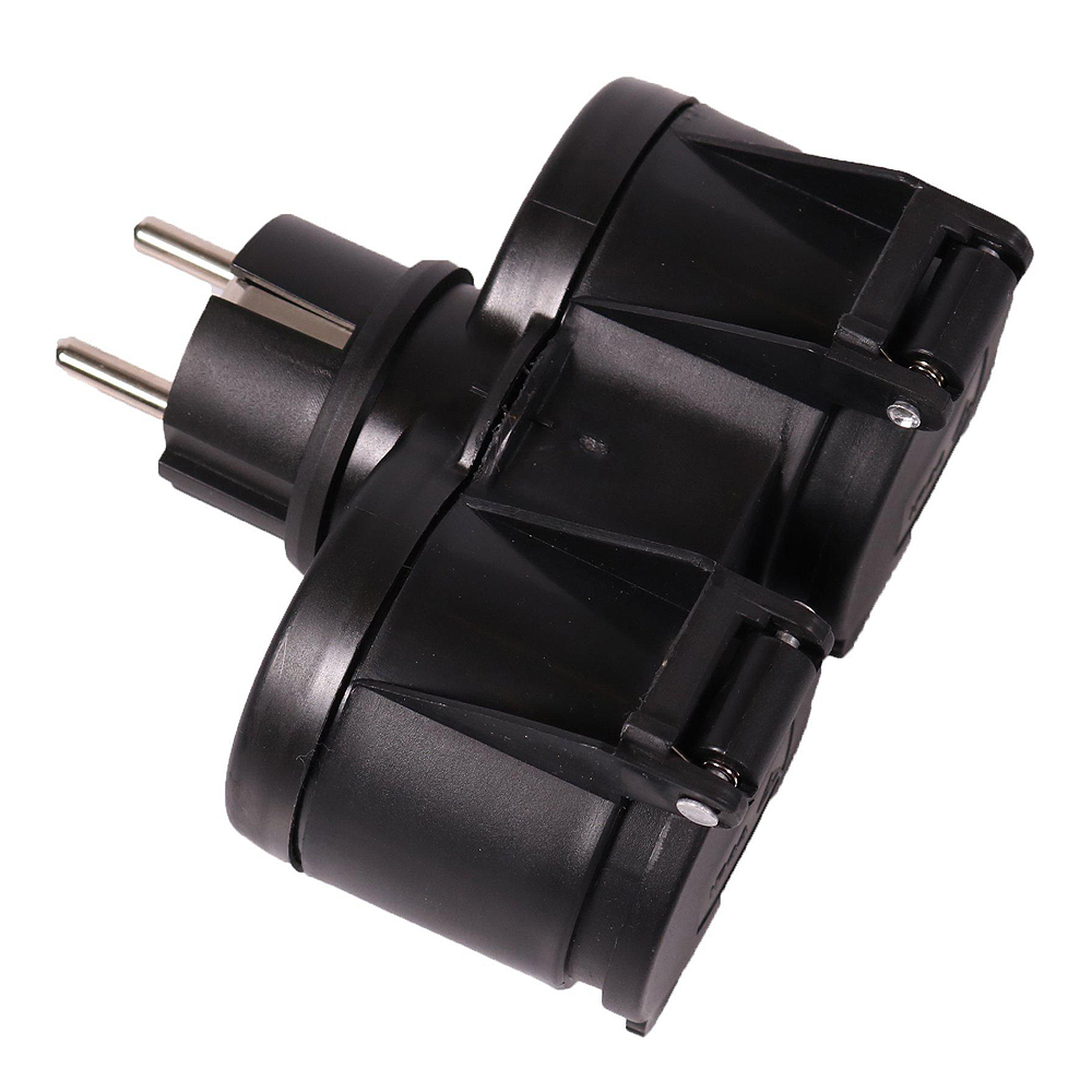 PR Home - Grenkontakt utomhusbruk 12 cm Svart