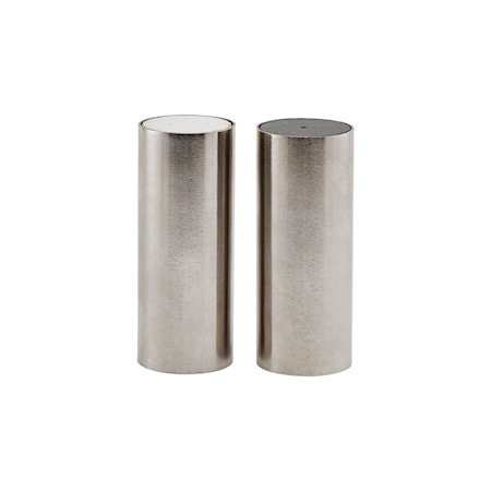 Salt och peppar Tall Borstat silverfärg