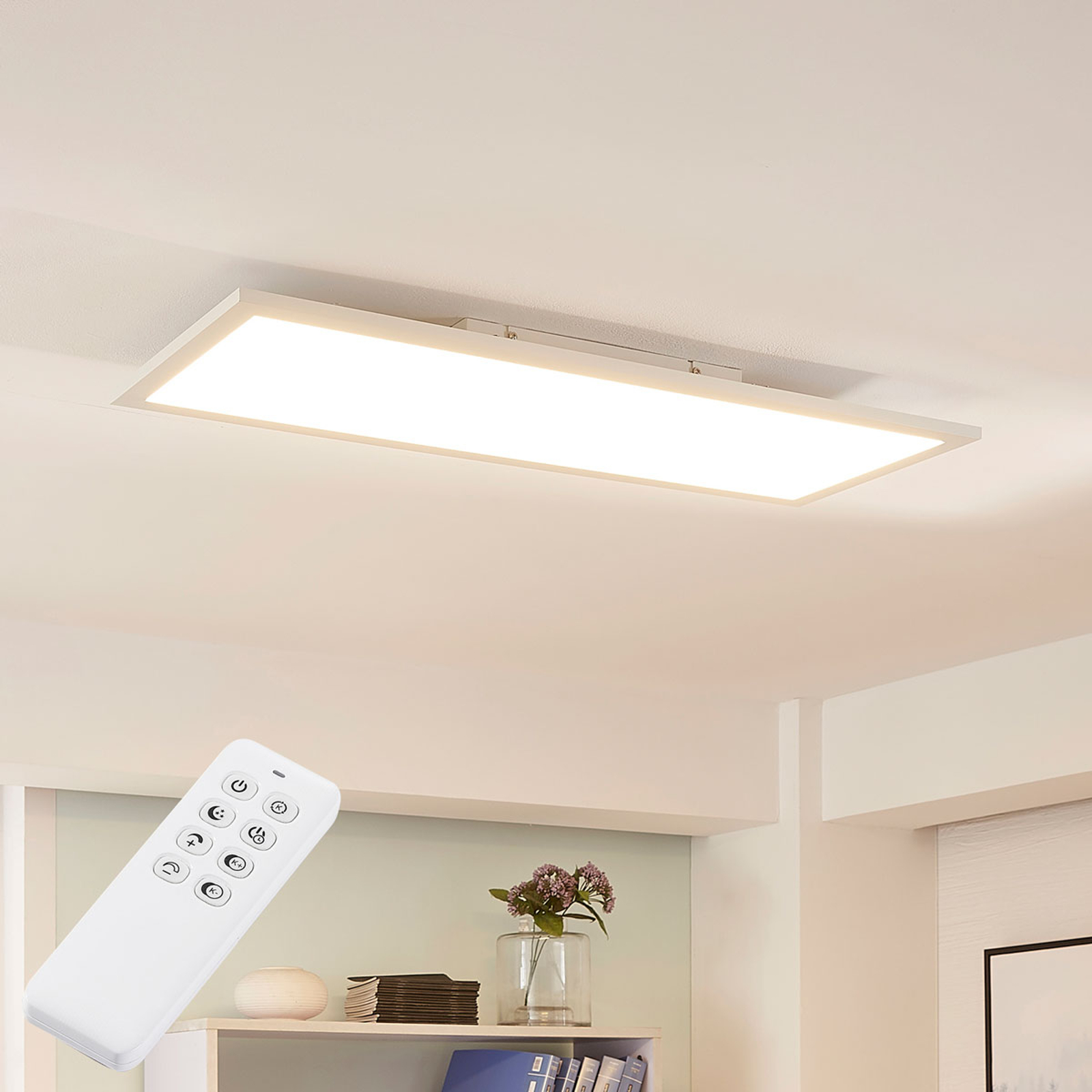 Arcchio Lysander LED-panel, CCT, 79 cm, vit