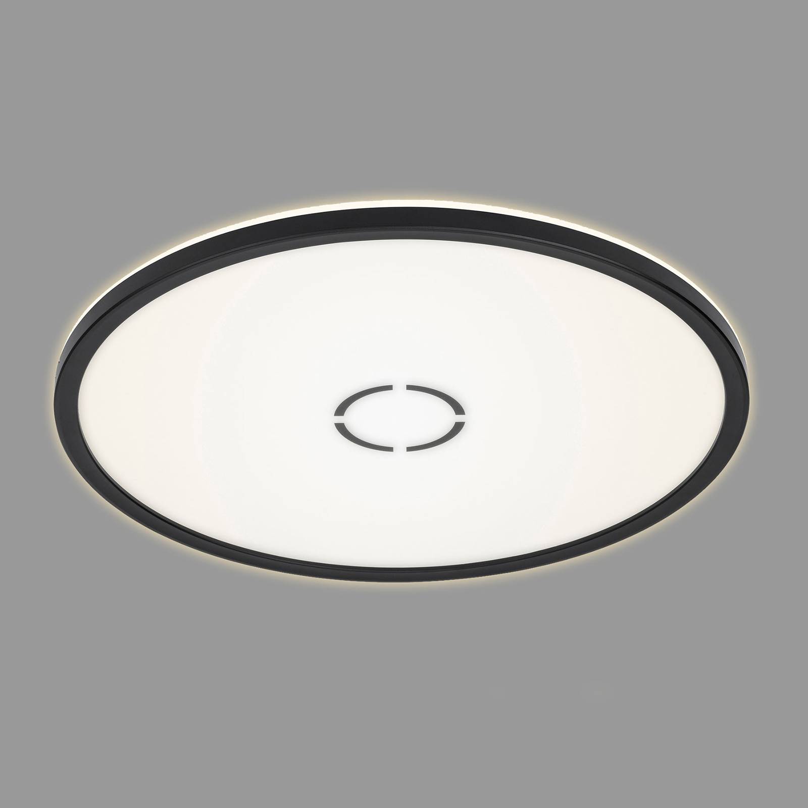 LED-taklampa Free, Ø 42 cm, svart