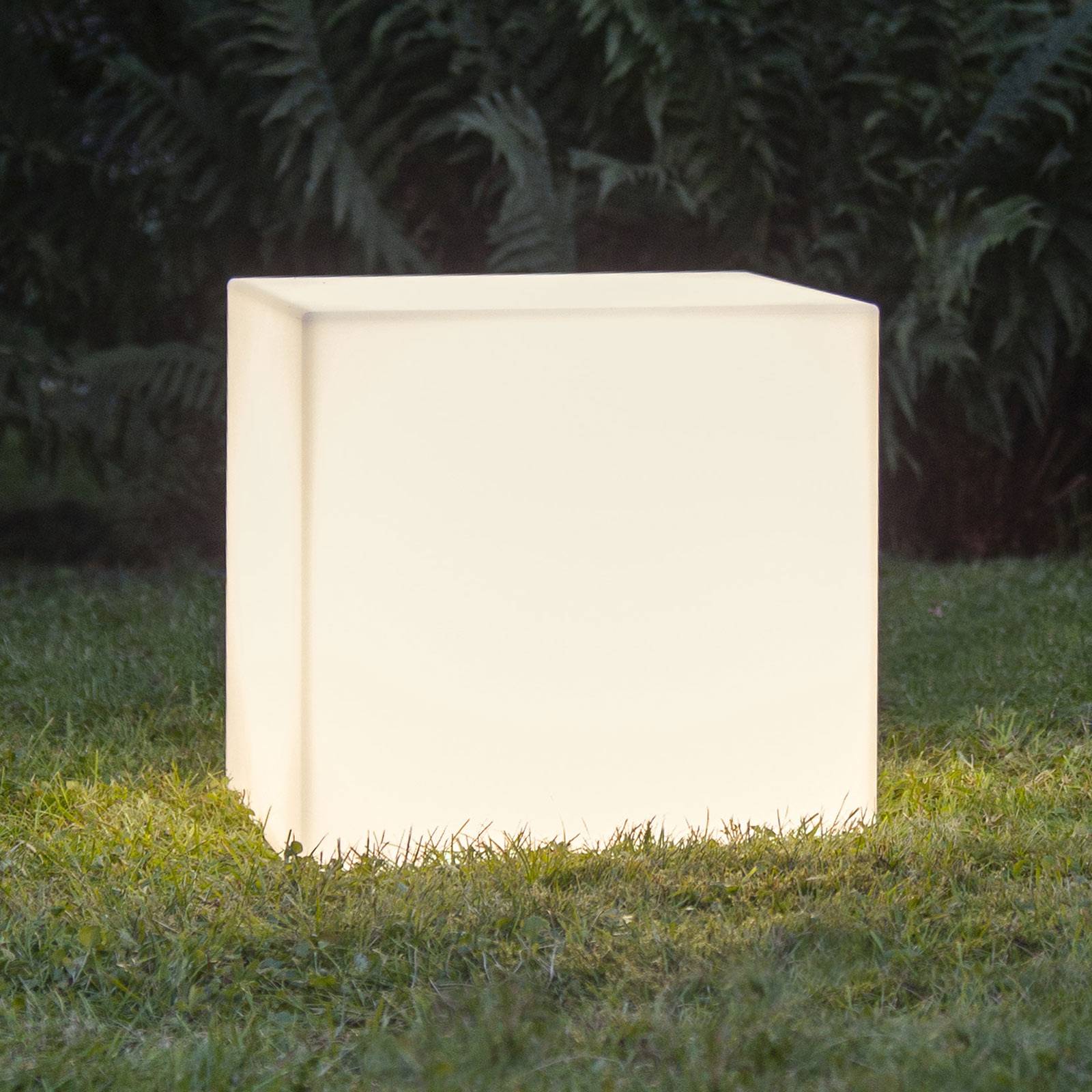 Terrasslampa Gardenlight, kub, 38 cm