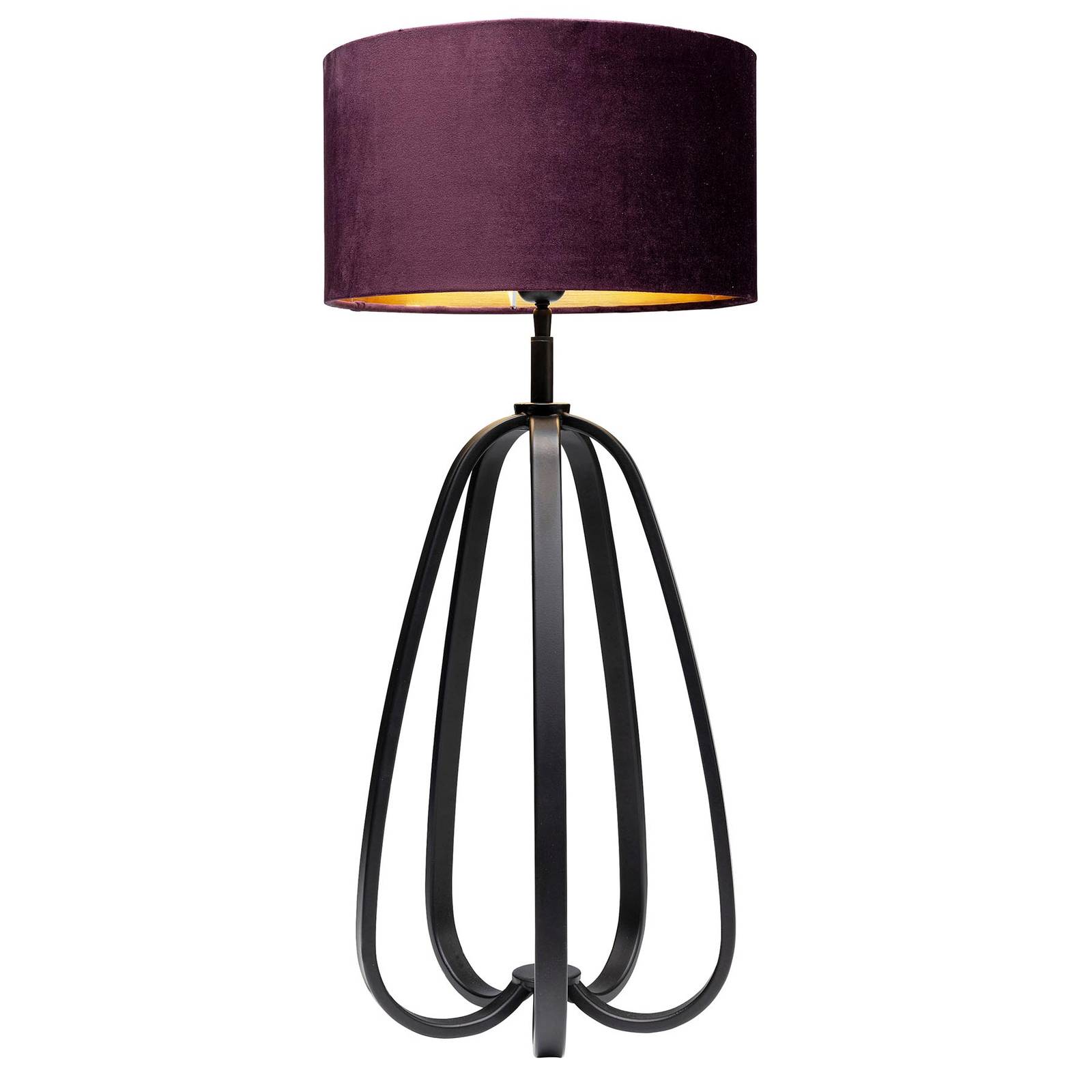 KARE Loop bordslampa med textilskärm, violett