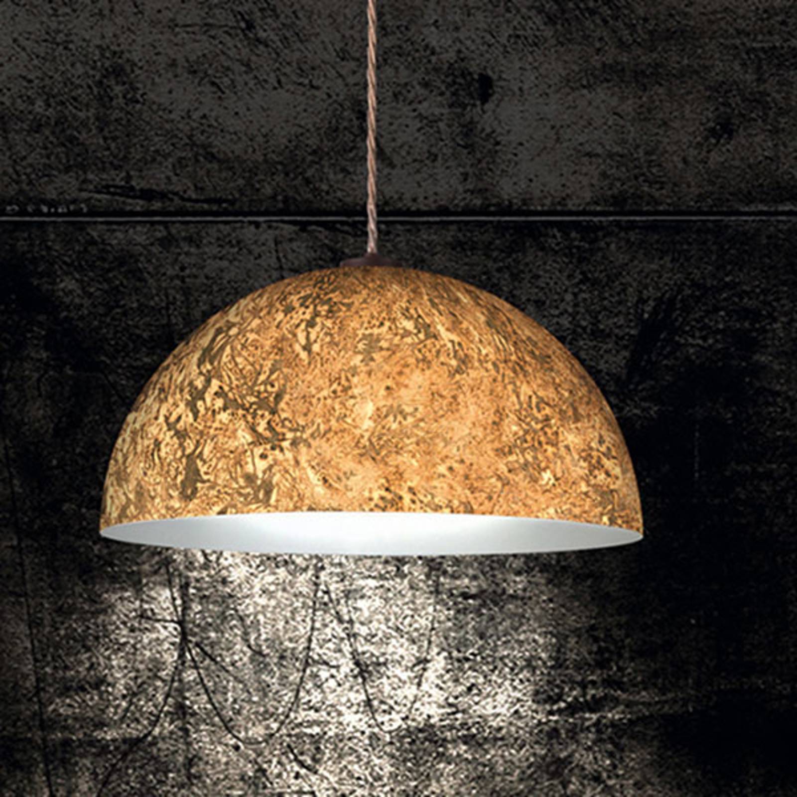 Pendellampa Cult Vintage, guld, Ø 40 cm