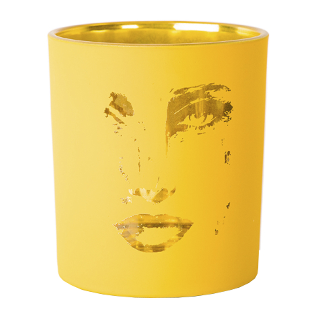 Gynning Design - Piece Of Me Ljuslykta 10 x 9 cm Matt Gul/Guld