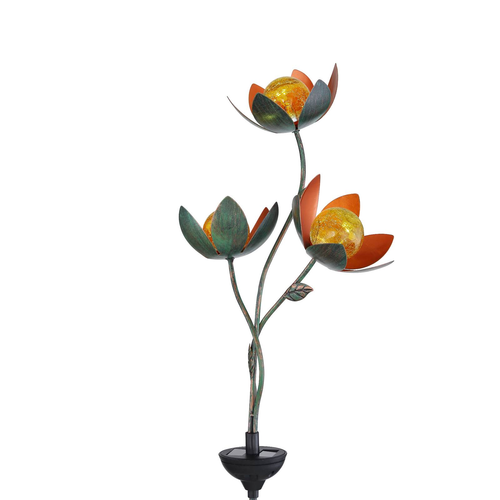 Sol-dekorationsbelysning 33654 markspett 3 blommor