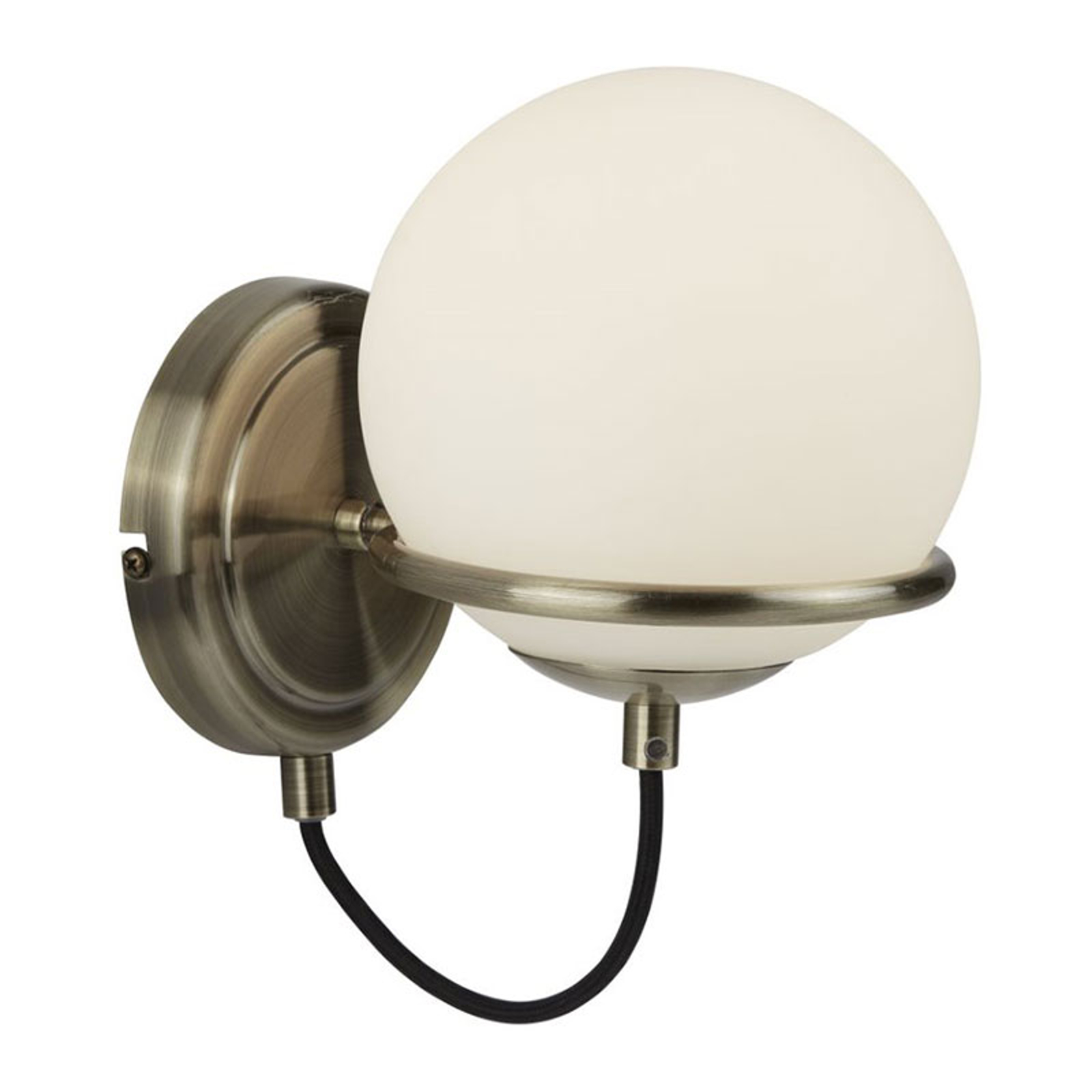 Vägglampa Sphere med kulskärm av glas