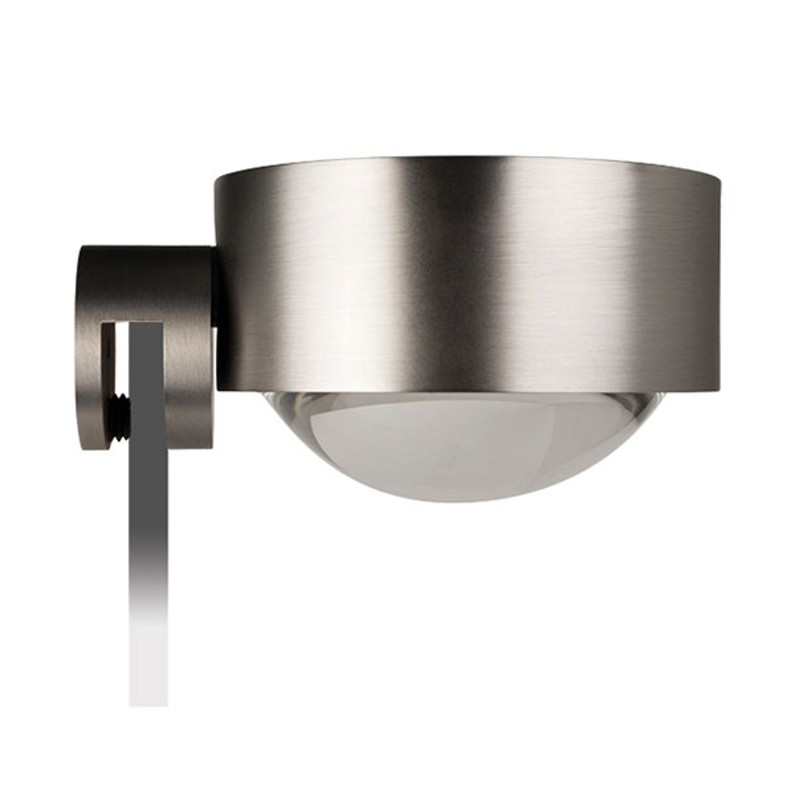 LED-spegelklämlampa Puk Fix, nickel matt