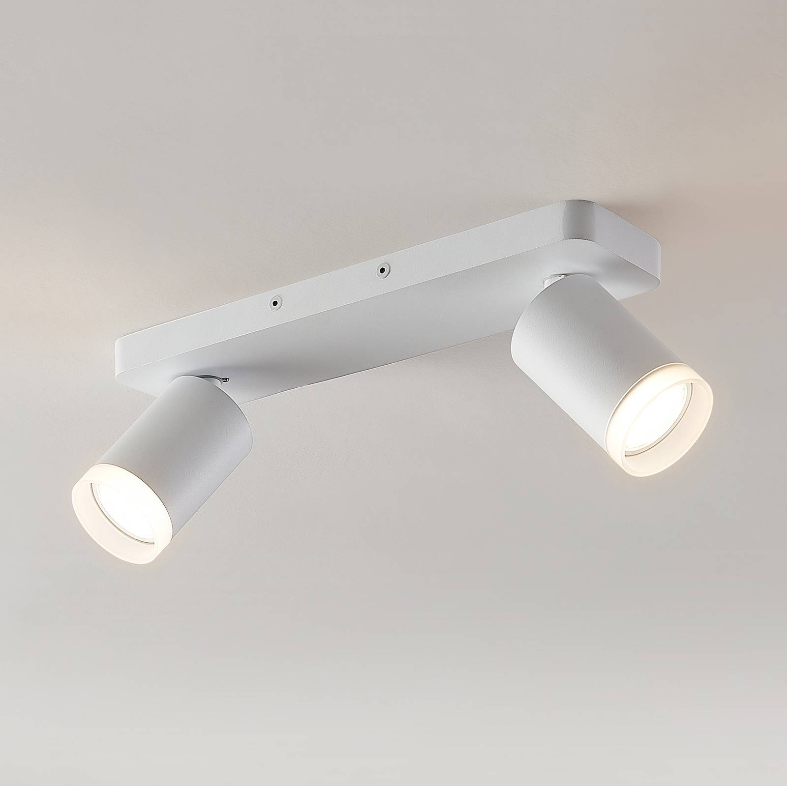 Arcchio Efilius takspotlight, vit, 2 lampor