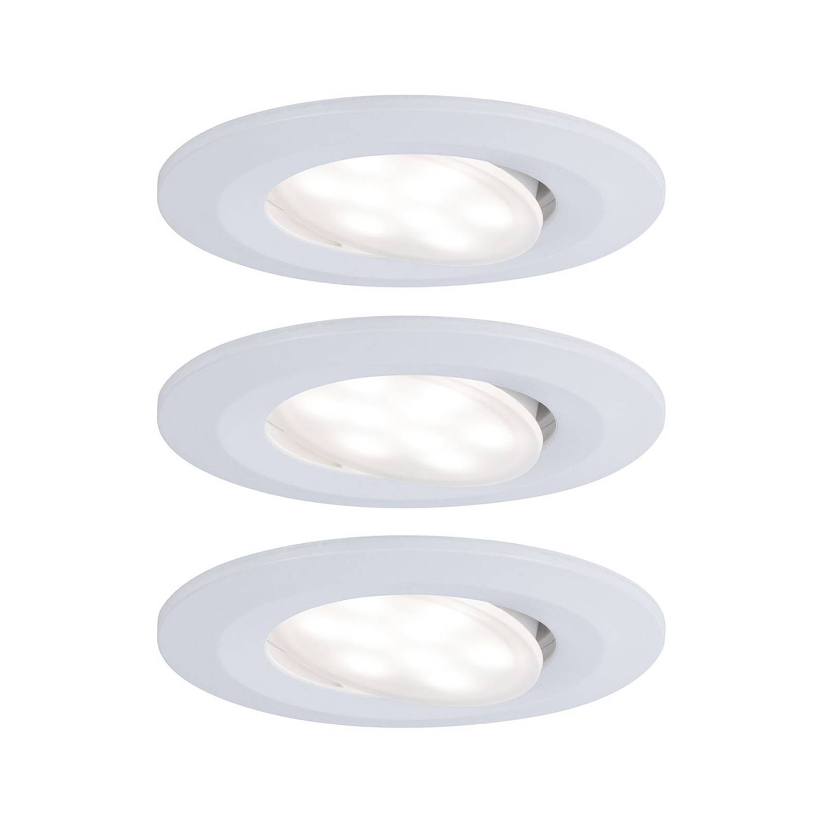 Paulmann LED-utomhusinbyggnadslampa Calla x 3 vit